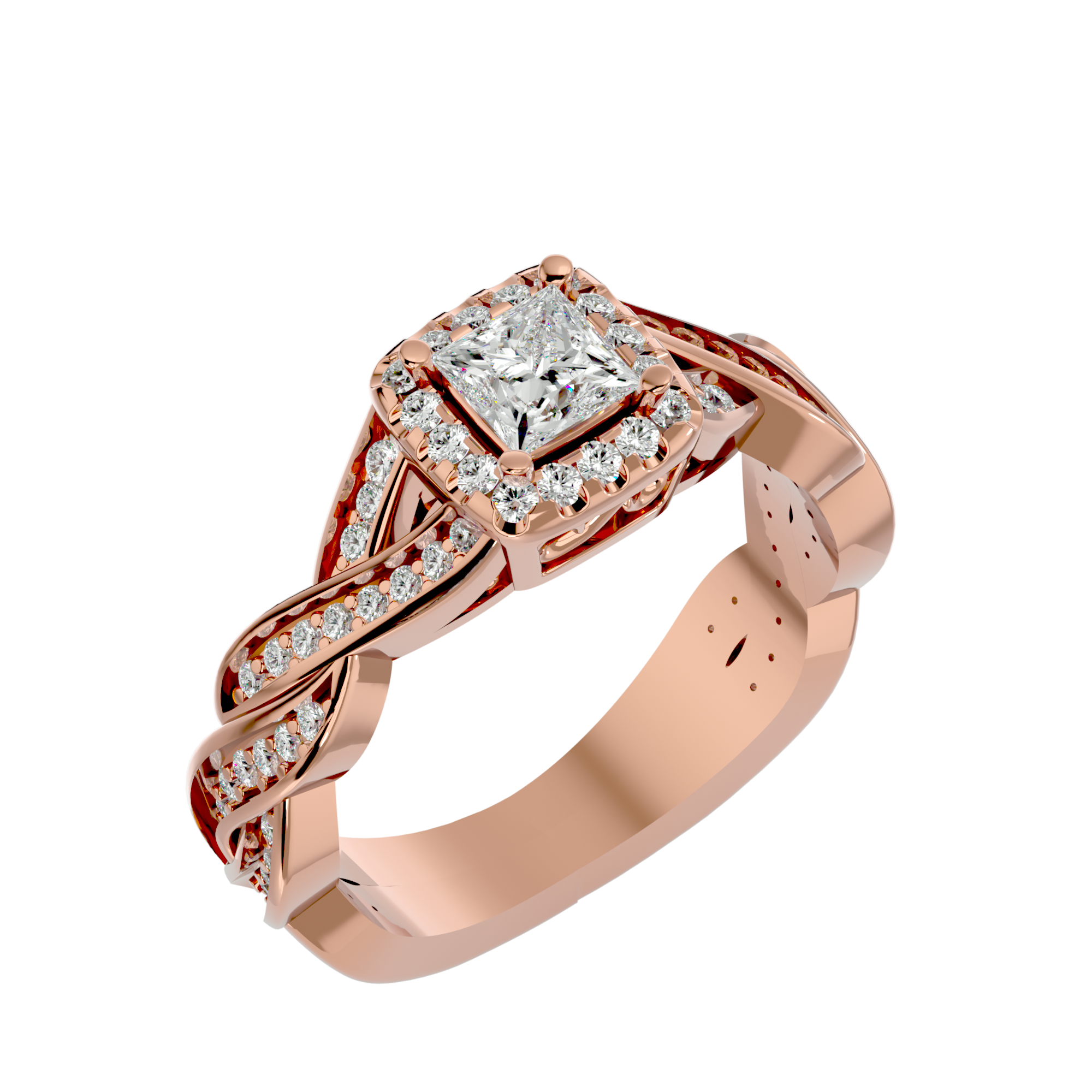 HOH Allison Diamond Halo Ring