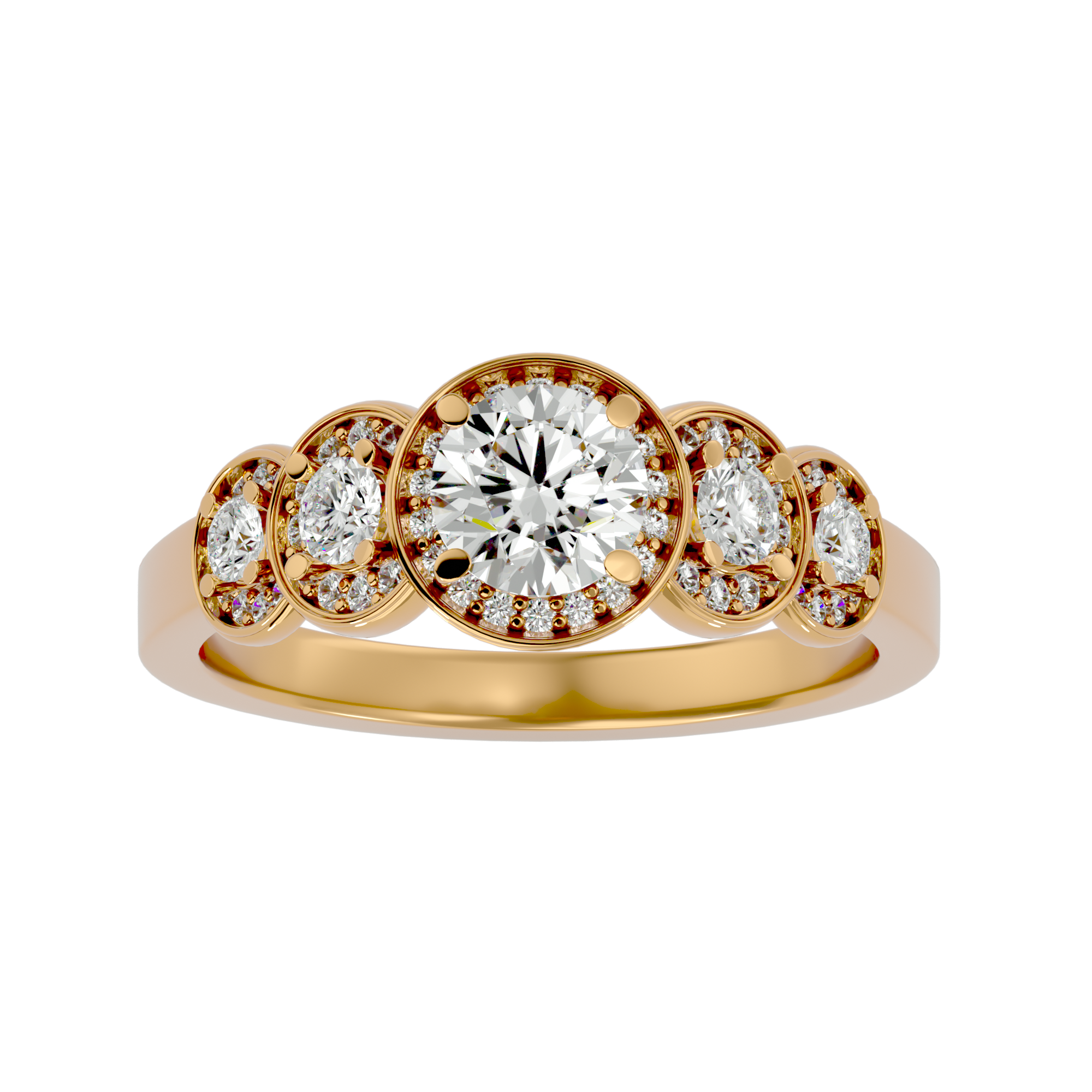 HOH Kinsley Diamond Halo Ring