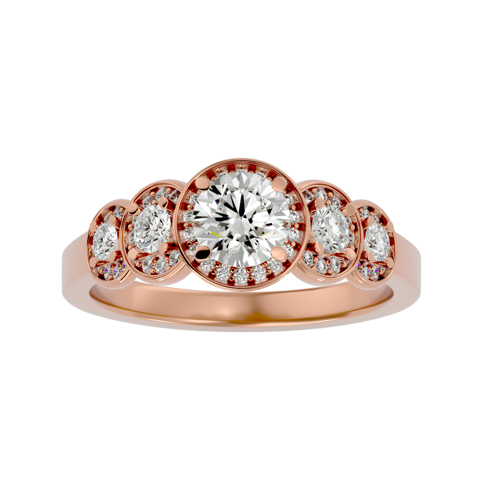 HOH Kinsley Diamond Halo Ring