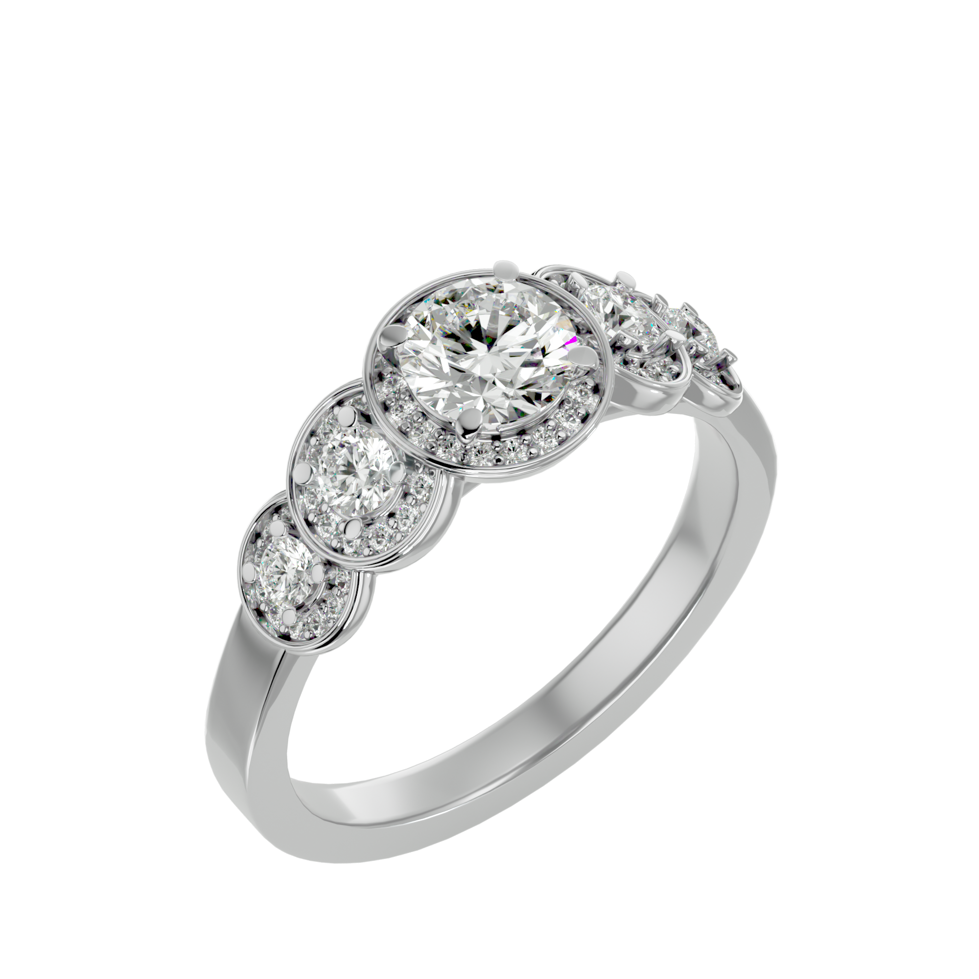 HOH Kinsley Diamond Halo Ring