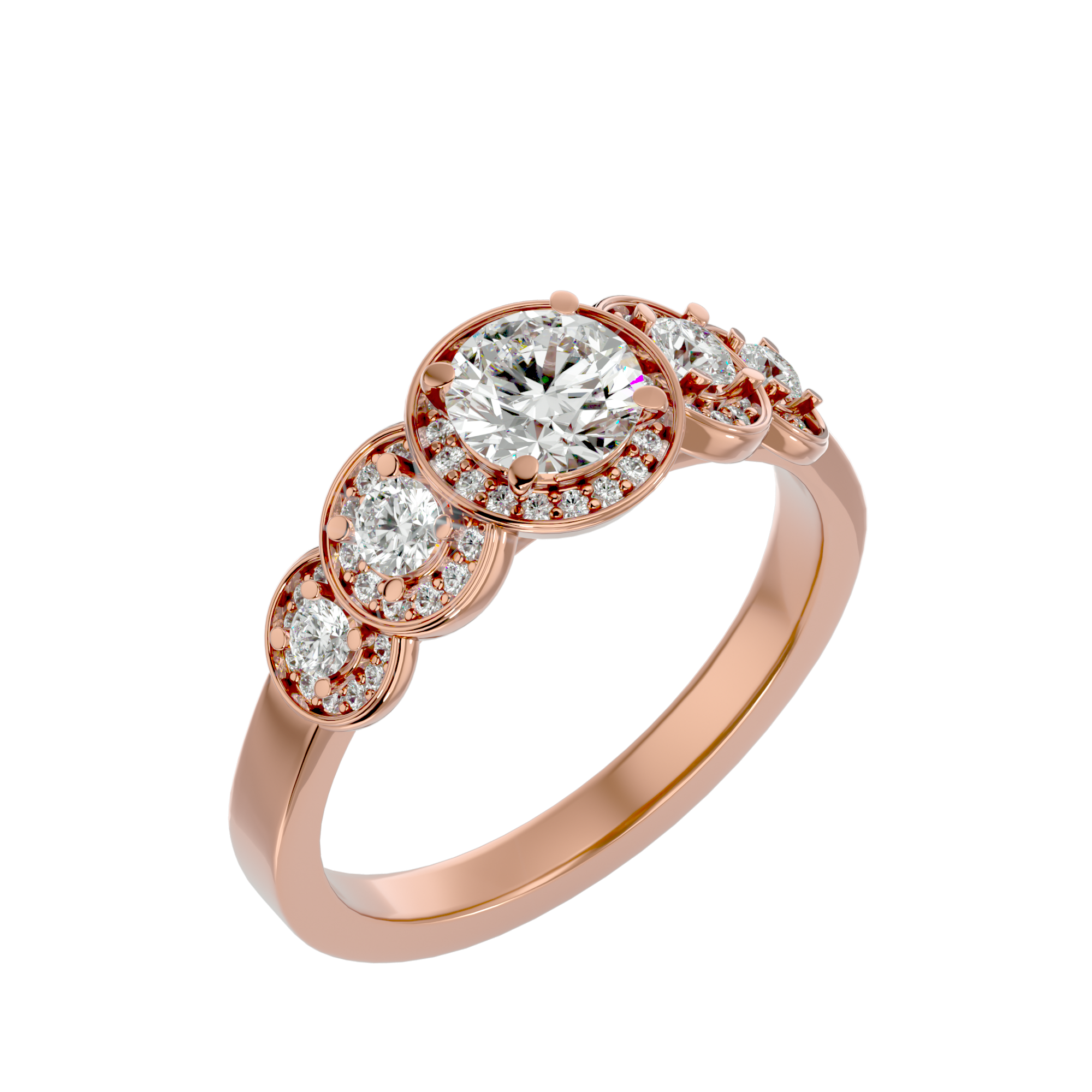 HOH Kinsley Diamond Halo Ring