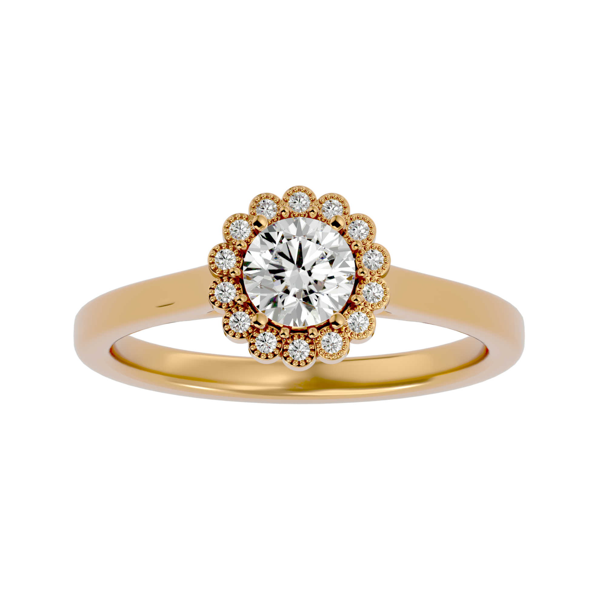 HOH Fabian Diamond Halo Ring