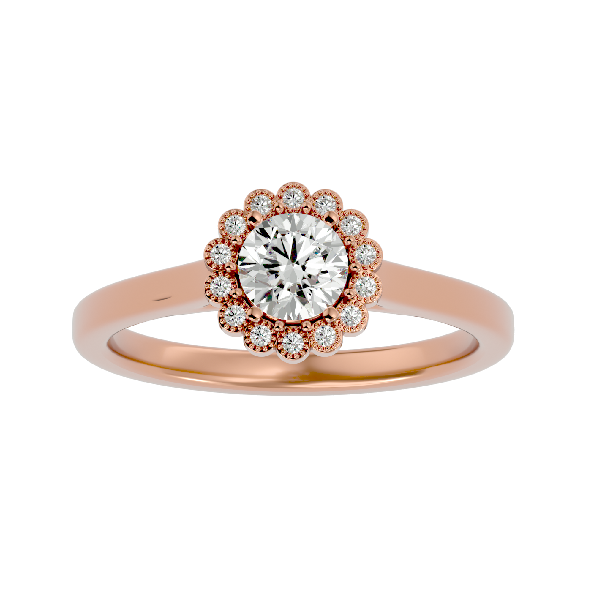 HOH Fabian Diamond Halo Ring