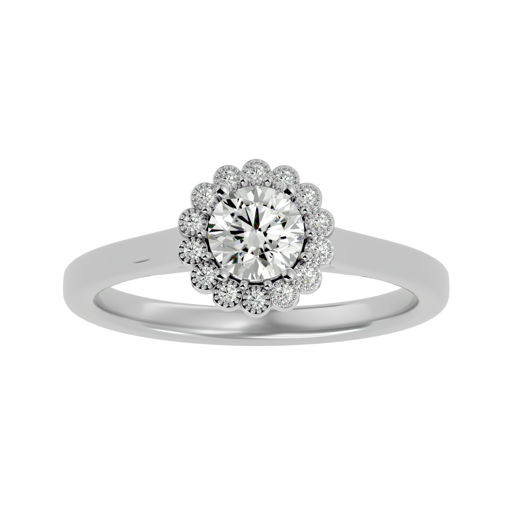 HOH Fabian Diamond Halo Ring
