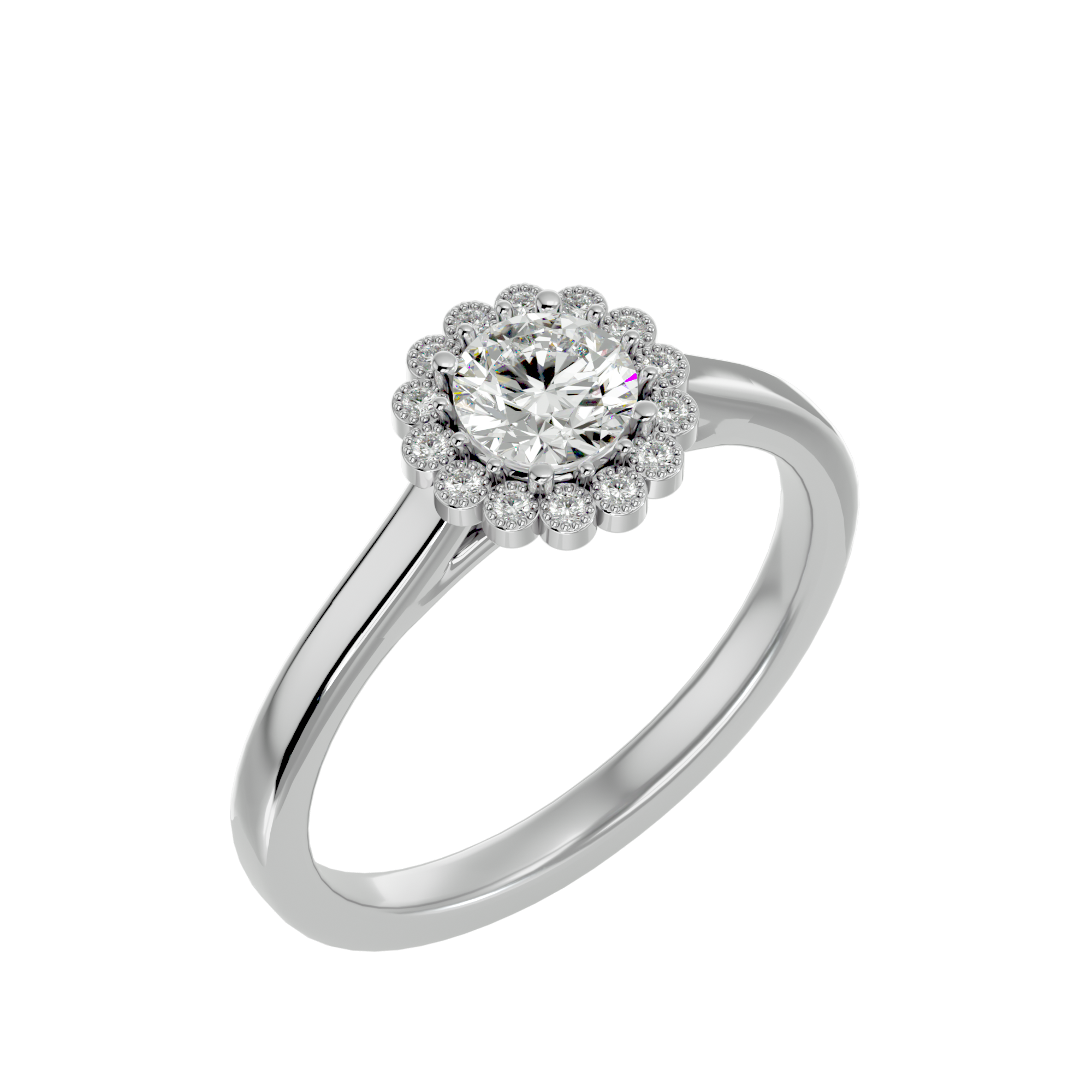 HOH Fabian Diamond Halo Ring