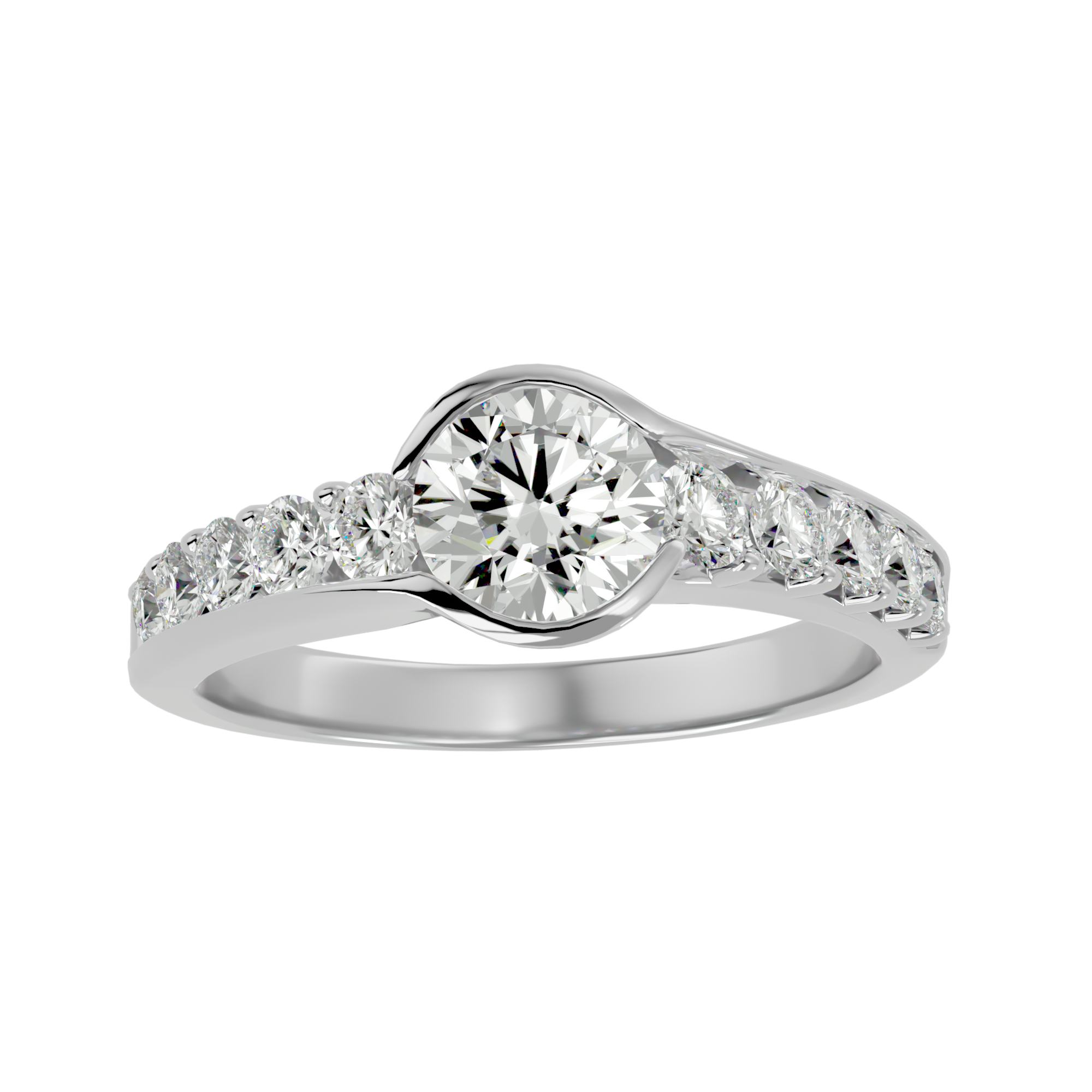 HOH Farah Diamond Solitaire Ring