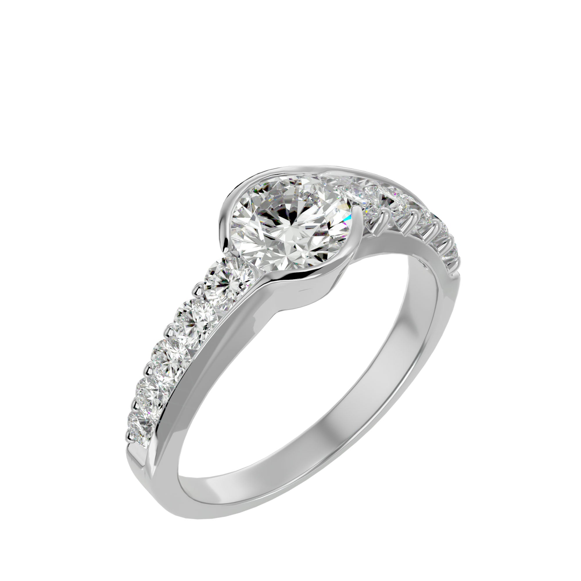 HOH Farah Diamond Solitaire Ring