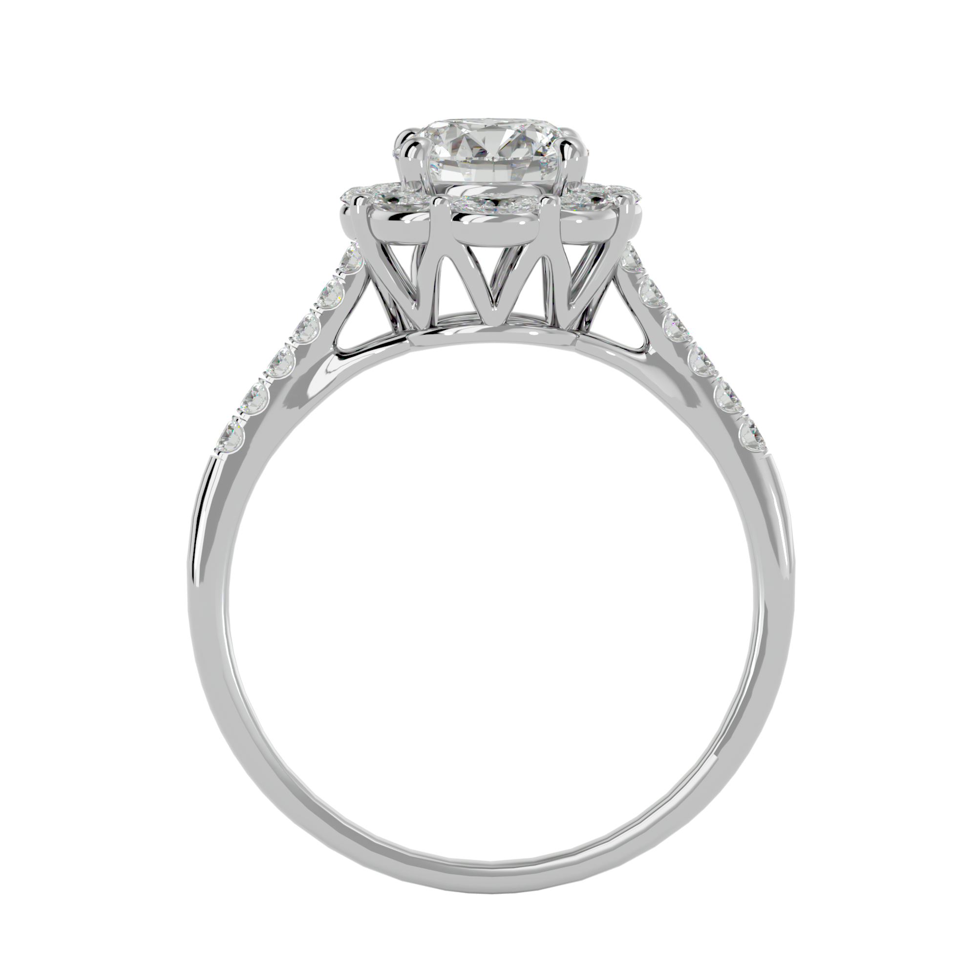 HOH Franklin Diamond Halo Ring