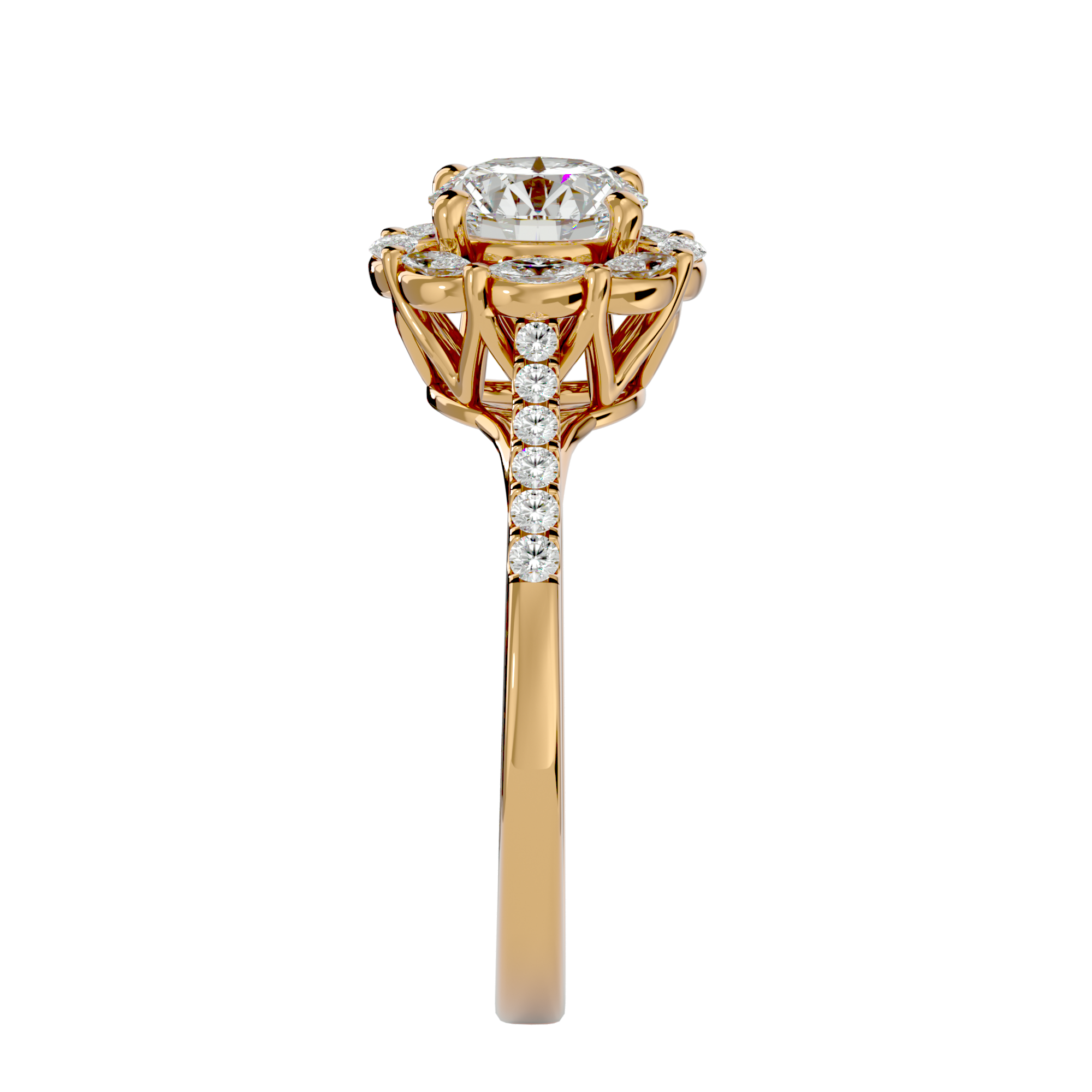 HOH Franklin Diamond Halo Ring