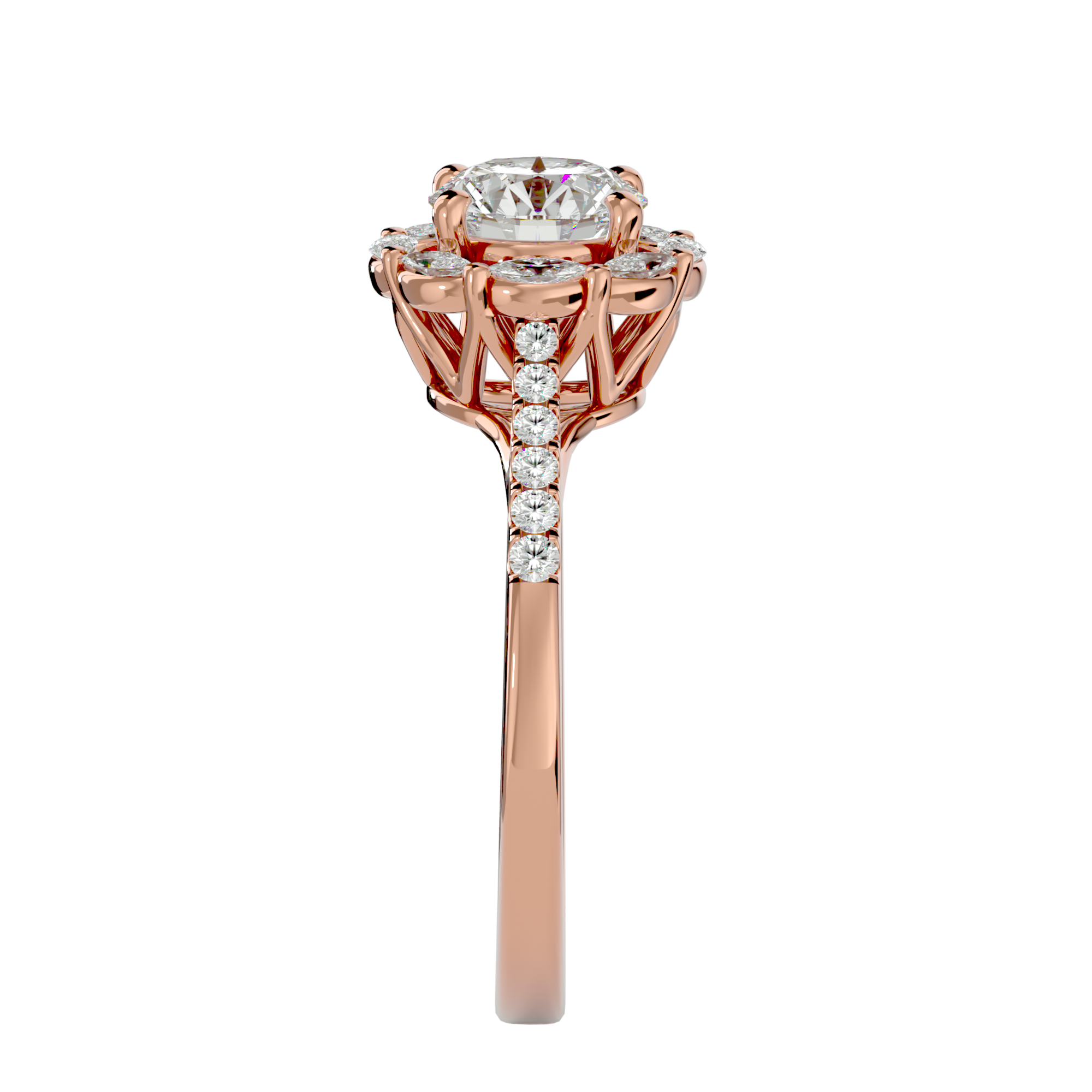 HOH Franklin Diamond Halo Ring