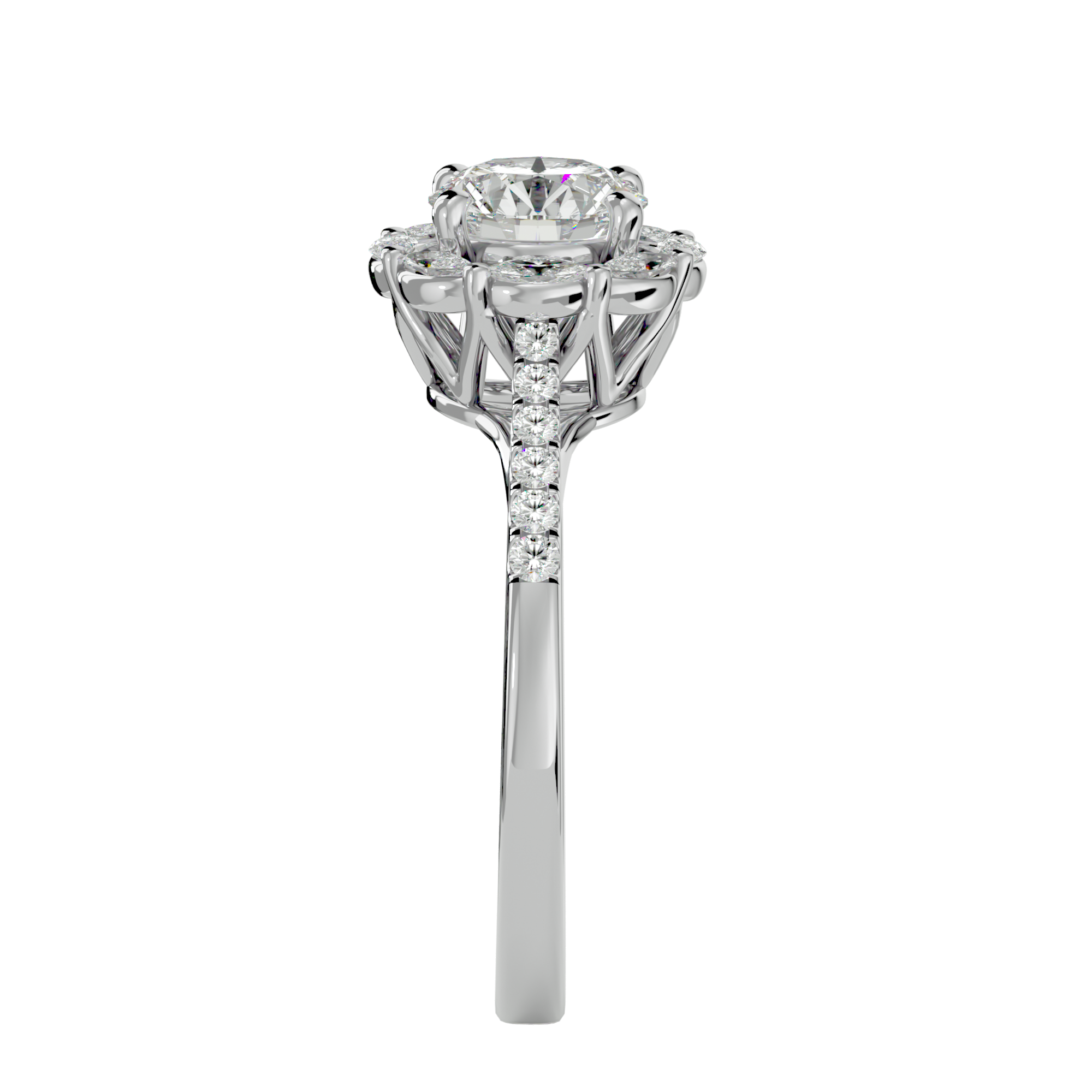 HOH Franklin Diamond Halo Ring