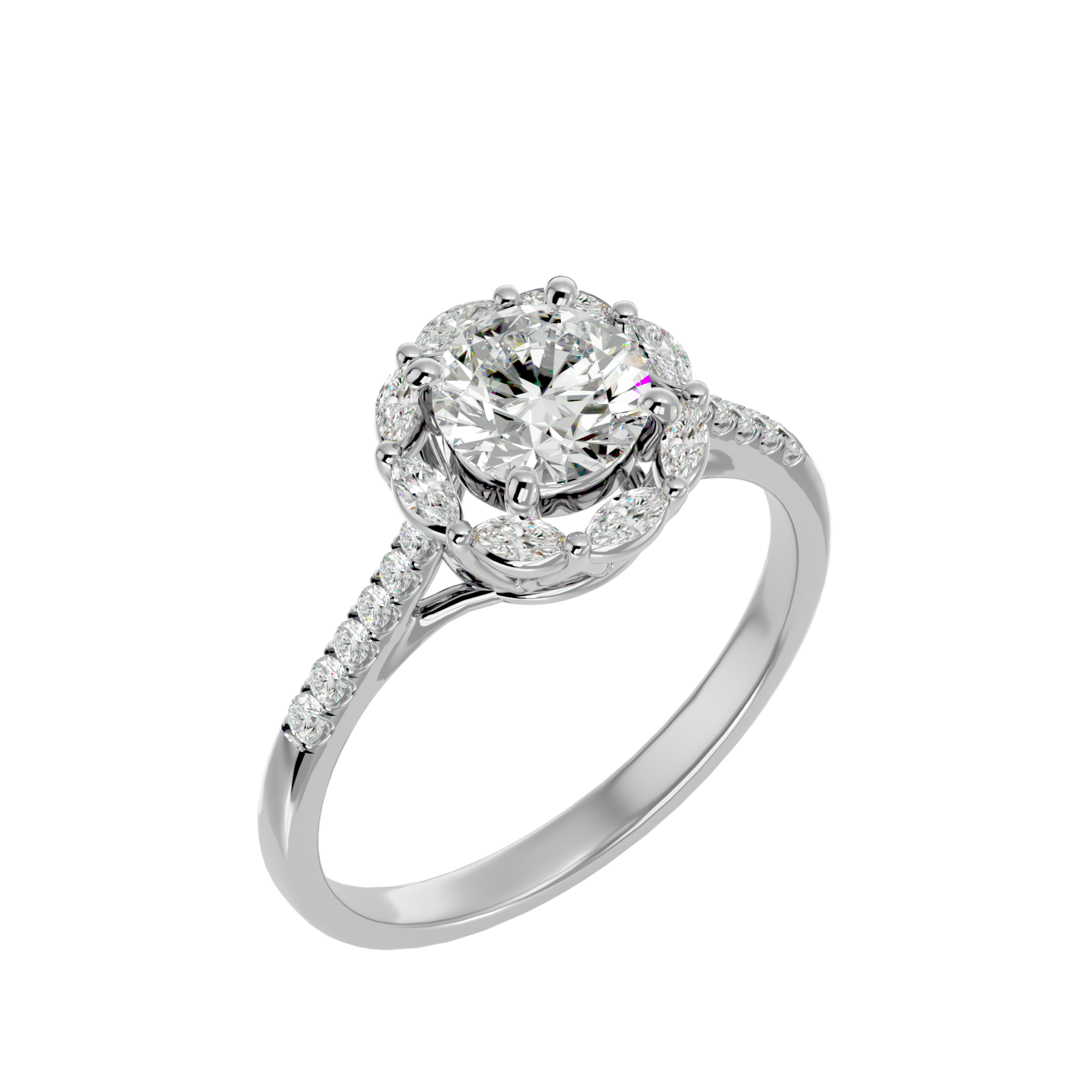 HOH Franklin Diamond Halo Ring