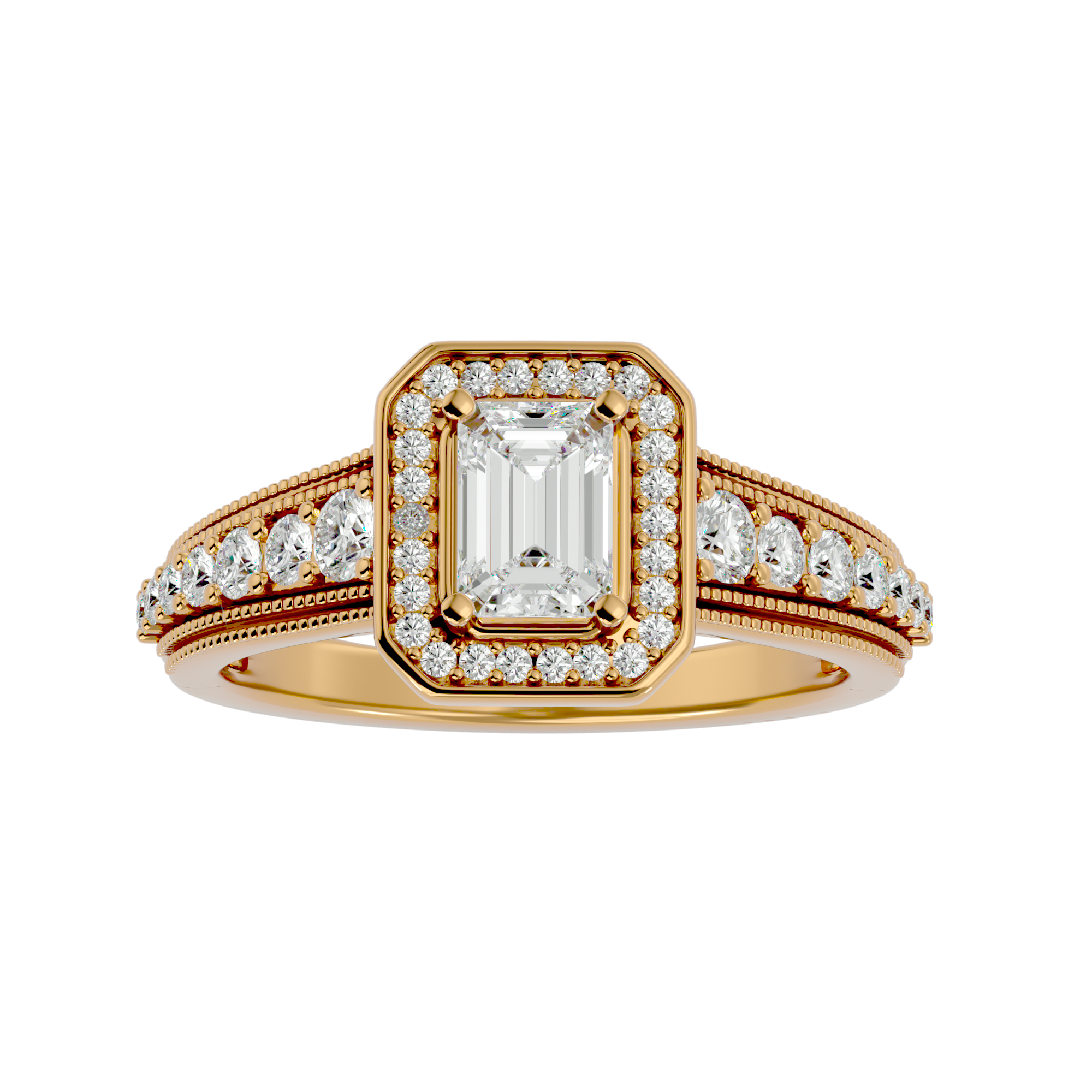 HOH George Diamond Halo Ring
