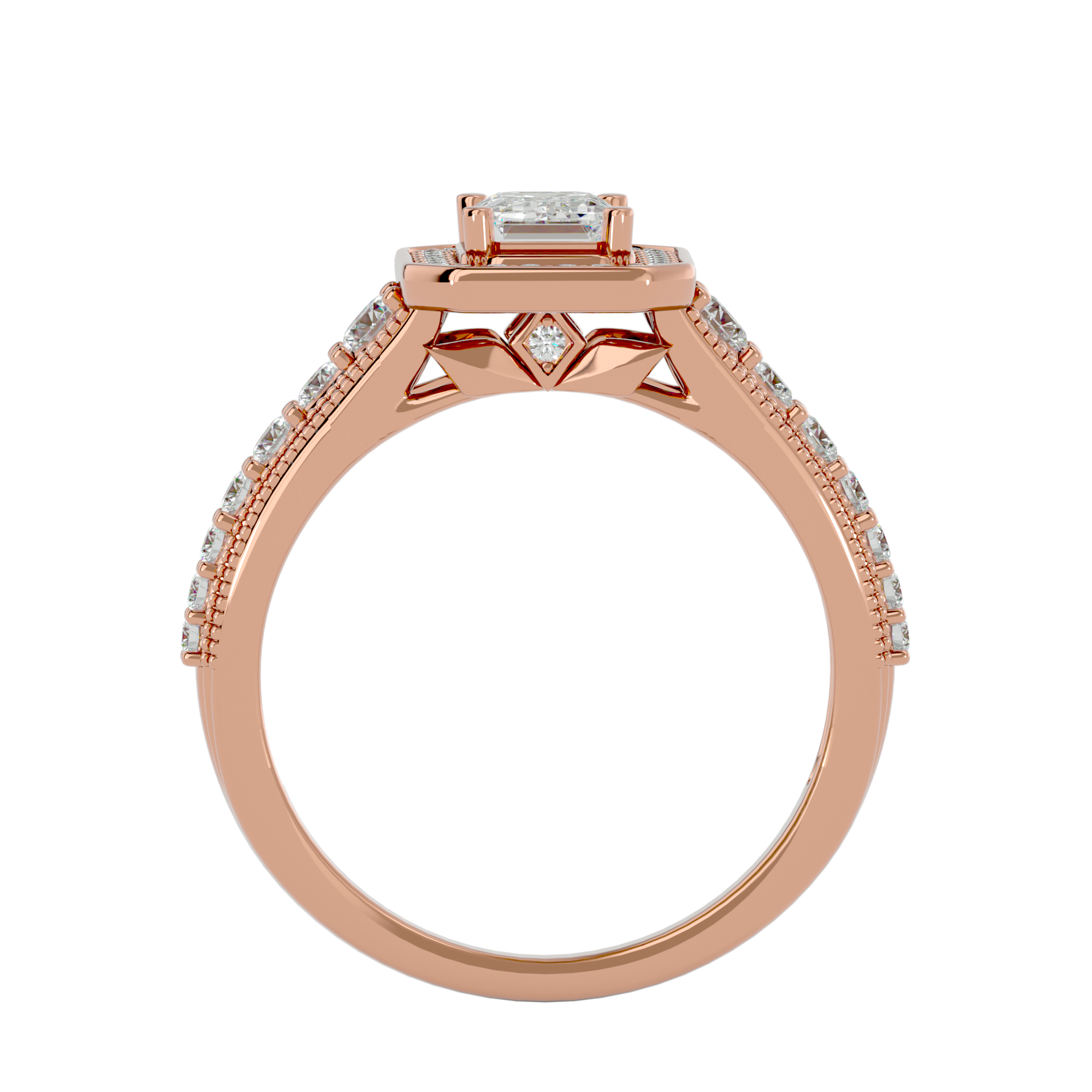 HOH George Diamond Halo Ring
