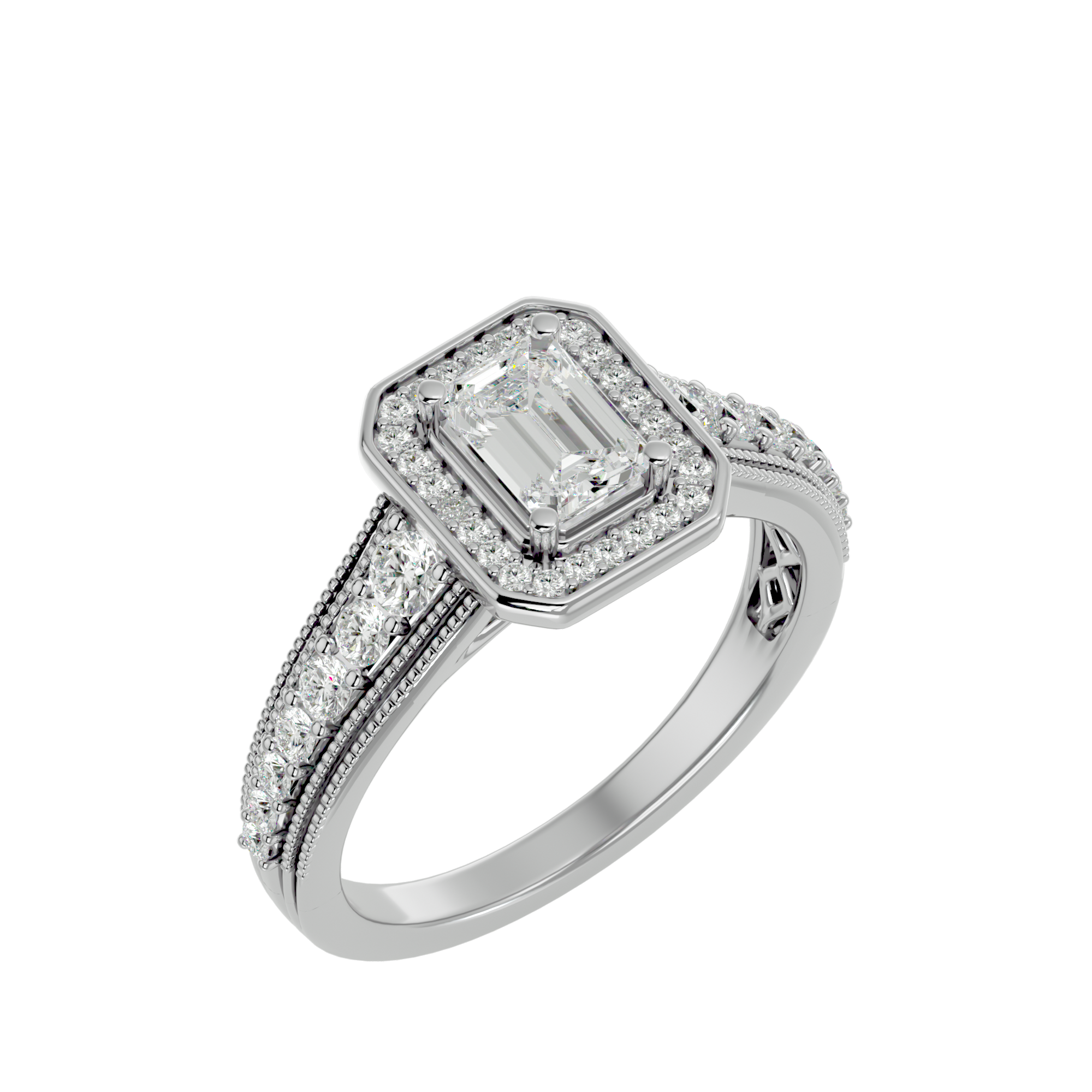 HOH George Diamond Halo Ring