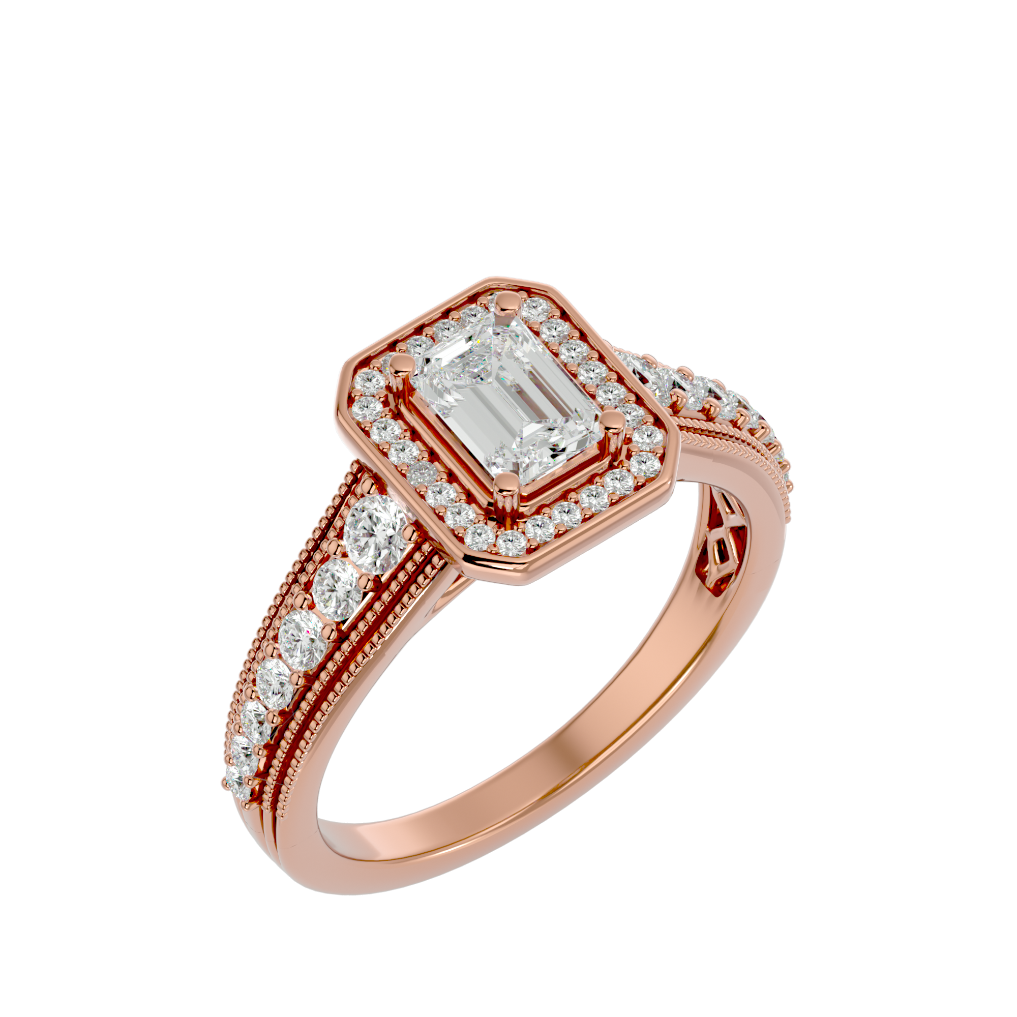 HOH George Diamond Halo Ring