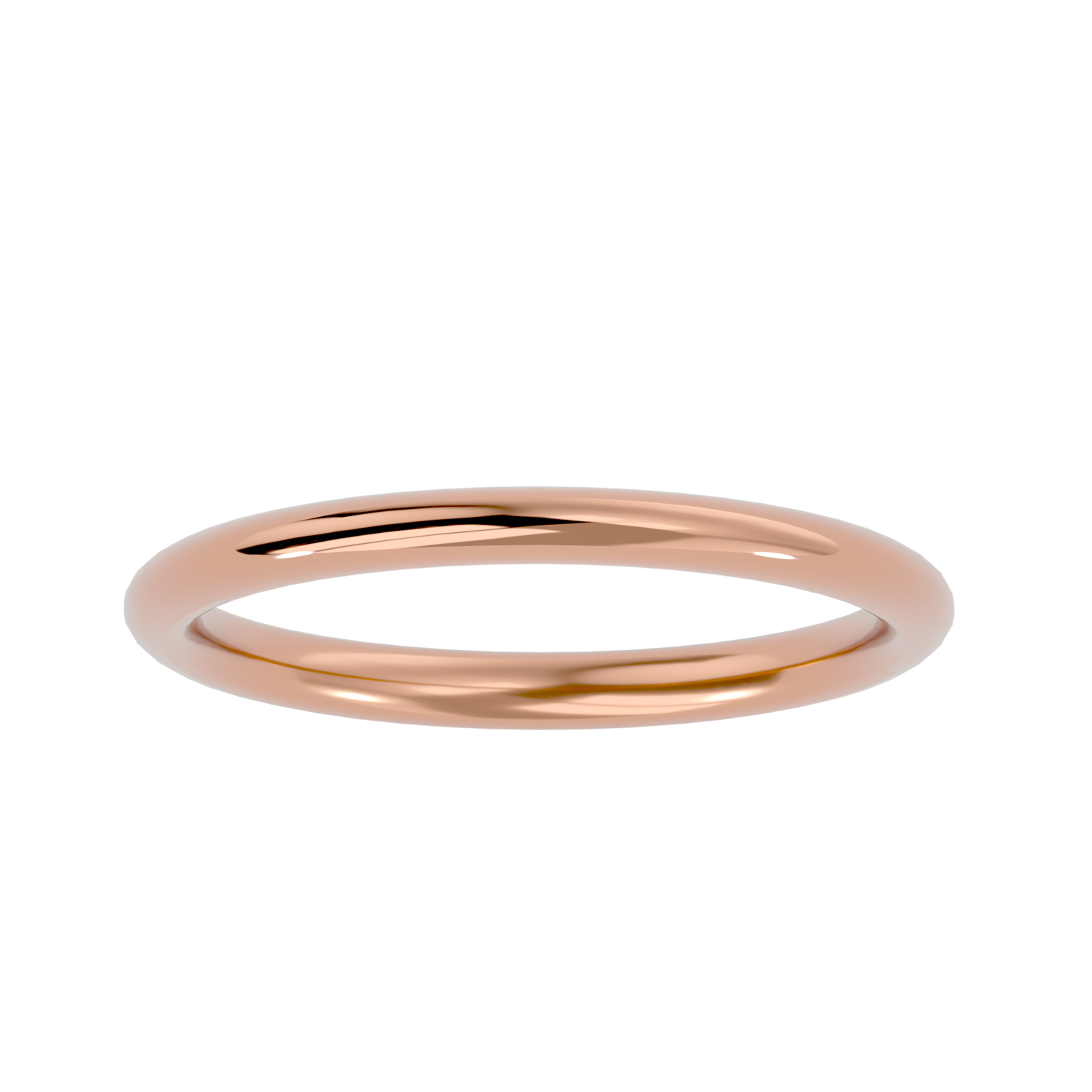 HOH Grayson Solid Gold  Mens Wedding Band