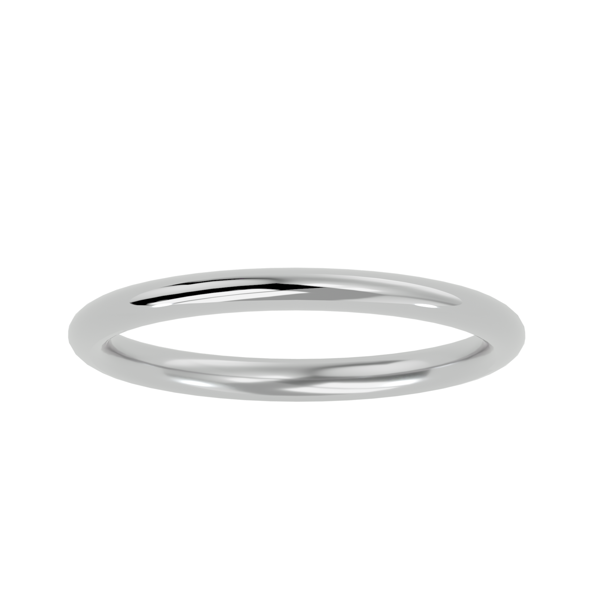 HOH Grayson Solid Gold Mens Wedding Band
