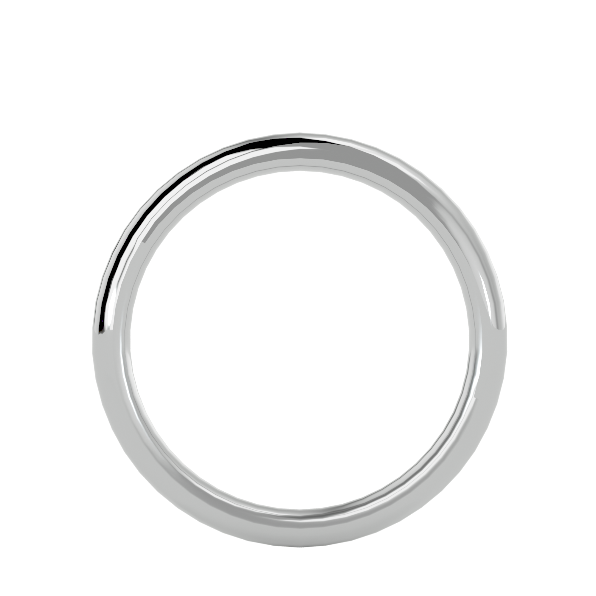 HOH Grayson Solid Gold Mens Wedding Band