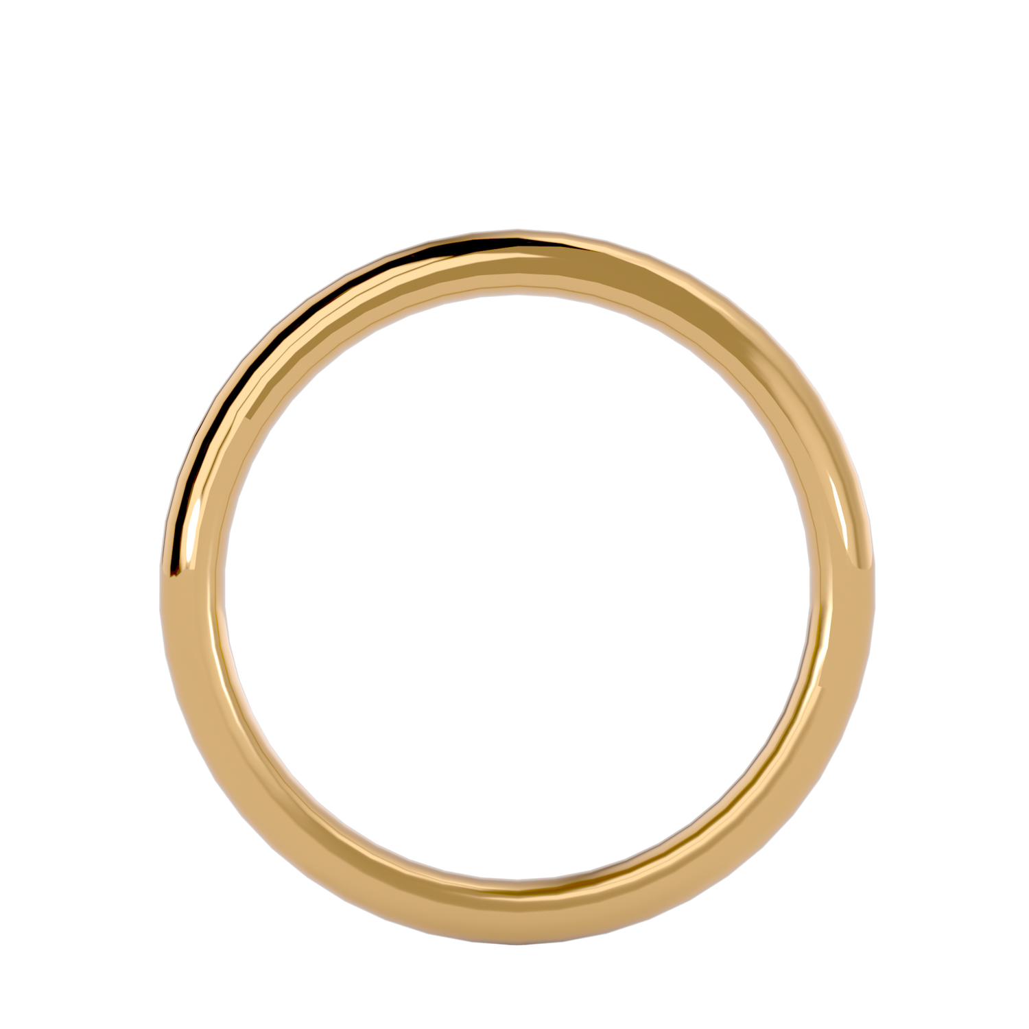 HOH Grayson Solid Gold  Mens Wedding Band