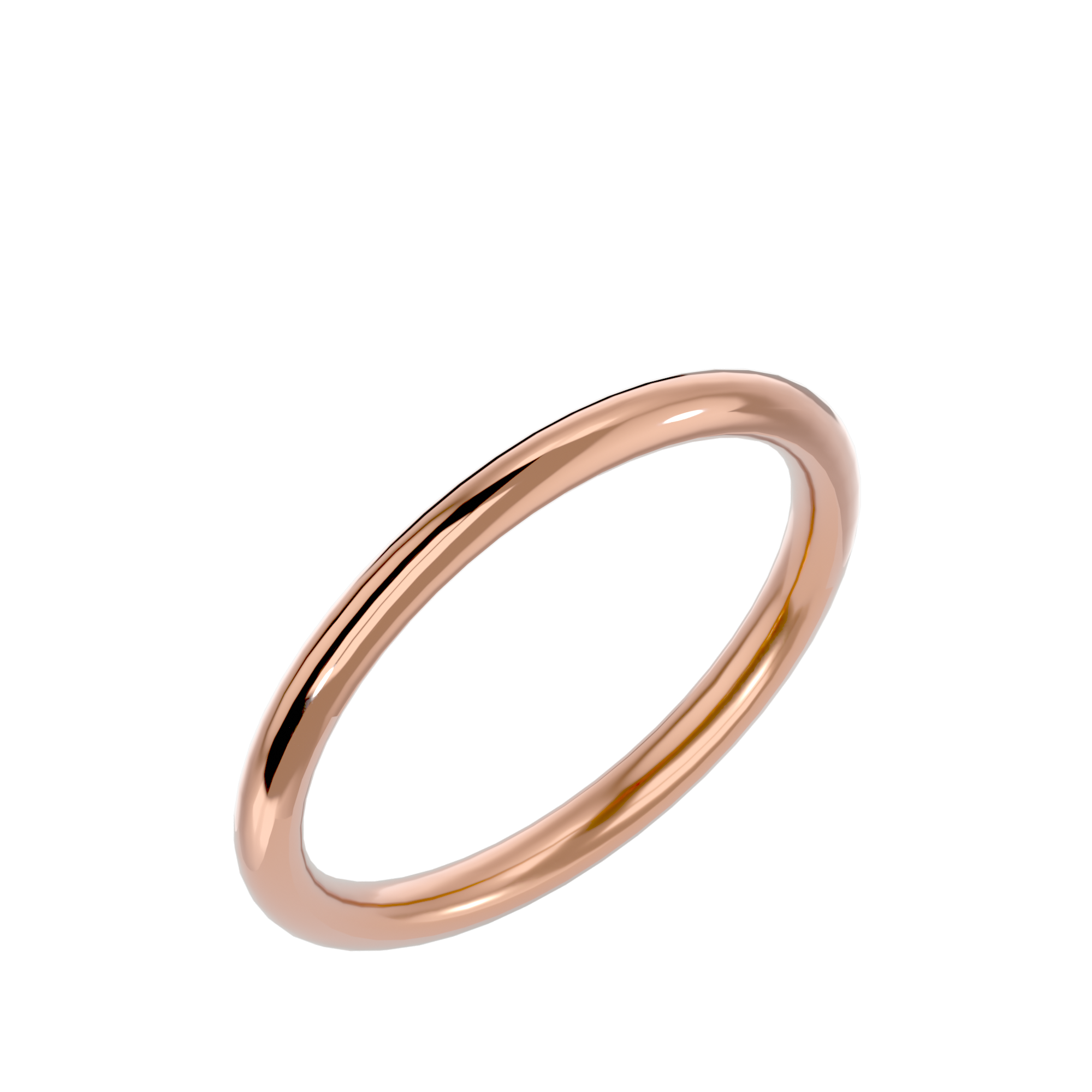 HOH Grayson Solid Gold Mens Wedding Band