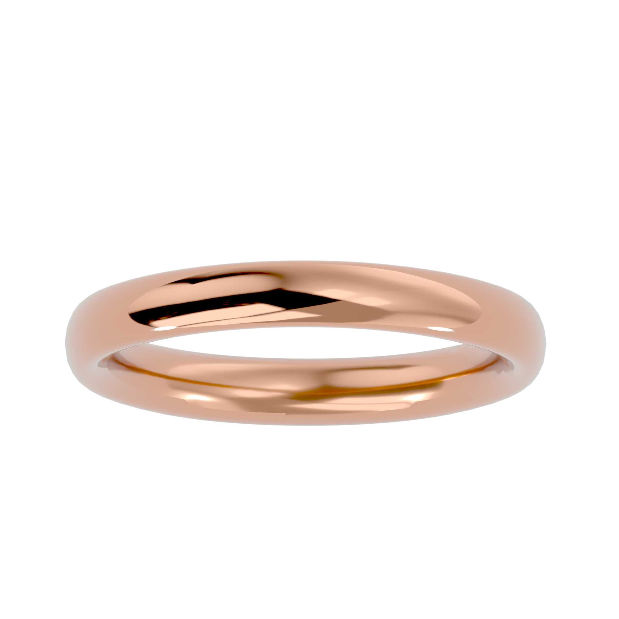 HOH Ari Solid Gold Mens Wedding Band