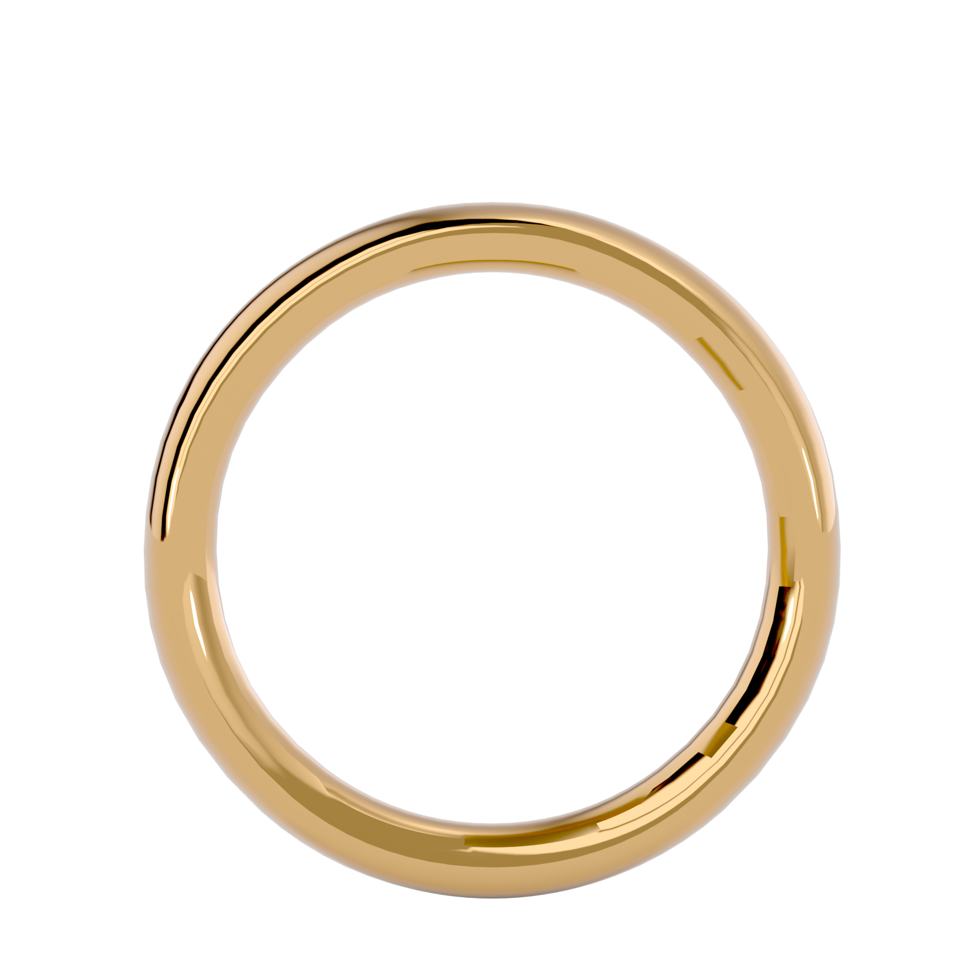 HOH Ari Solid Gold Mens Wedding Band