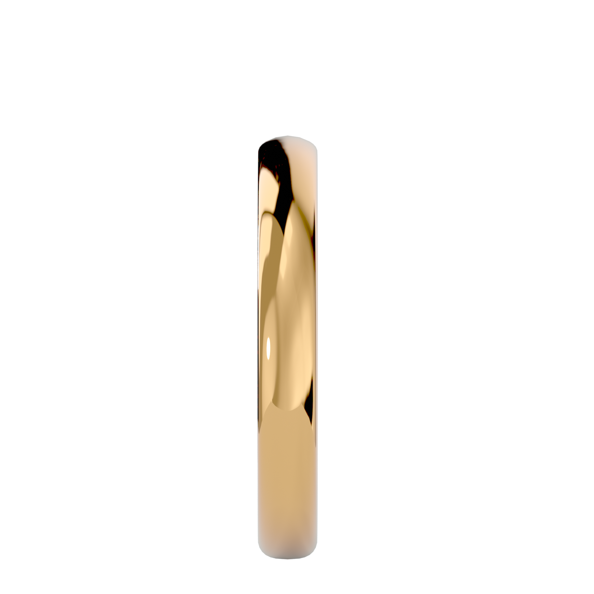 HOH Ari Solid Gold Mens Wedding Band