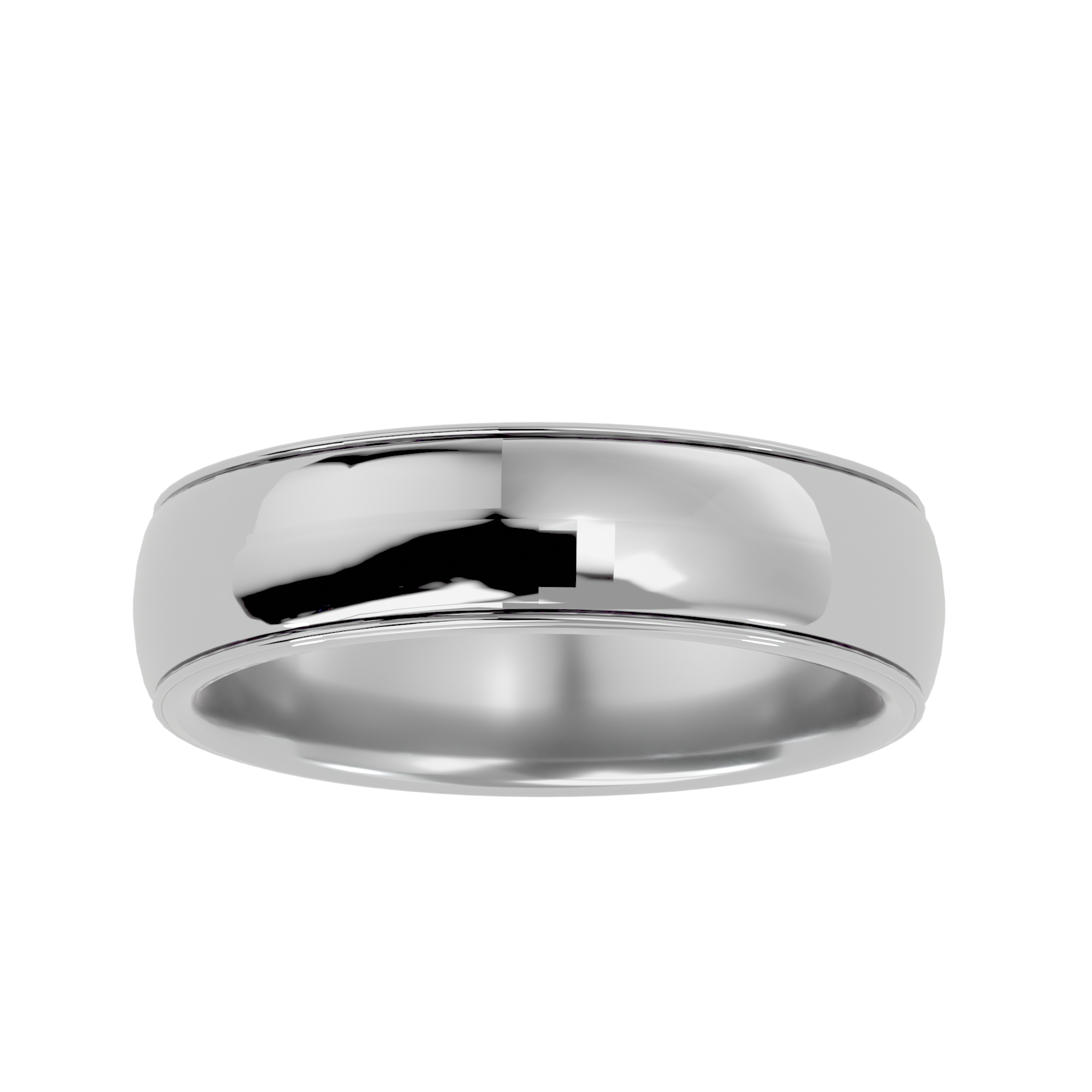 HOH Bruno Solid Gold Mens Wedding Band