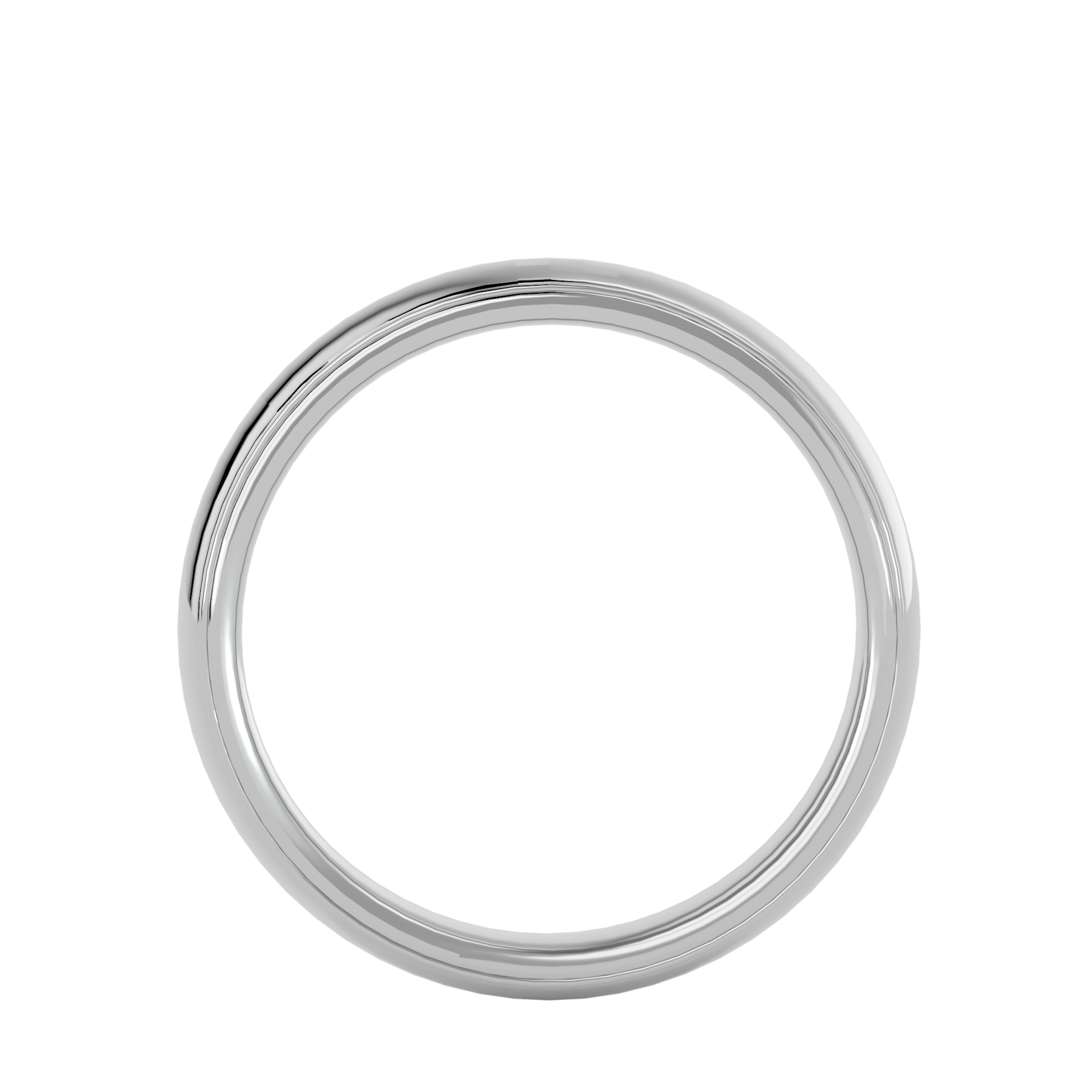 HOH Bruno Solid Gold Mens Wedding Band