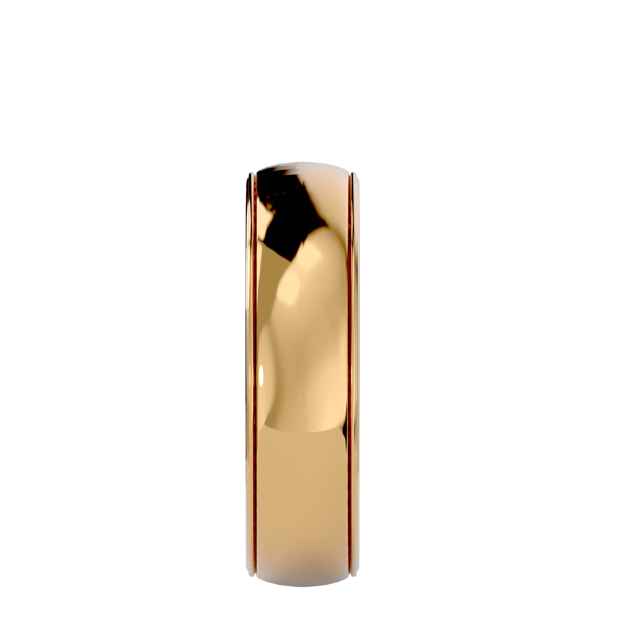 HOH Bruno Solid Gold Mens Wedding Band