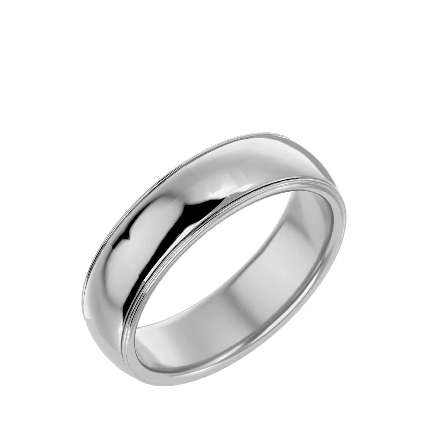 HOH Bruno Solid Gold  Mens Wedding Band