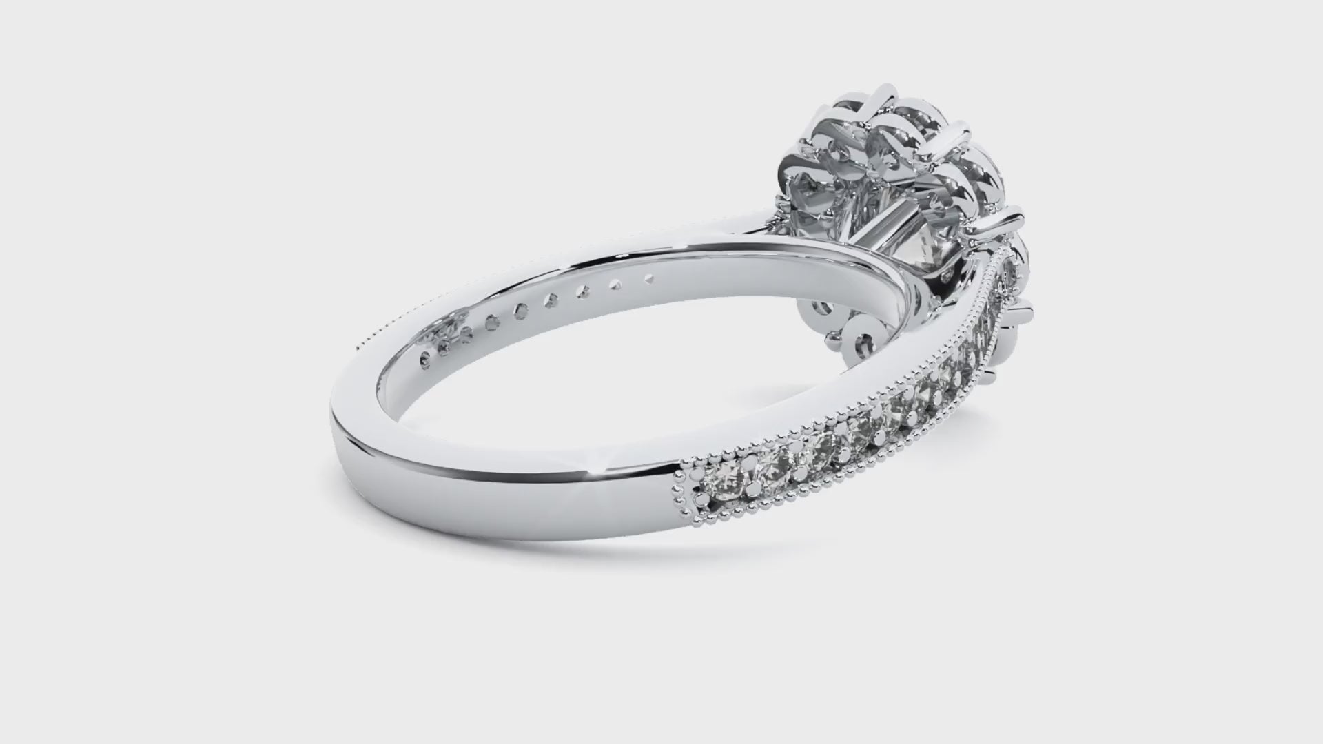 HOH Emmanuella Diamond Halo Ring