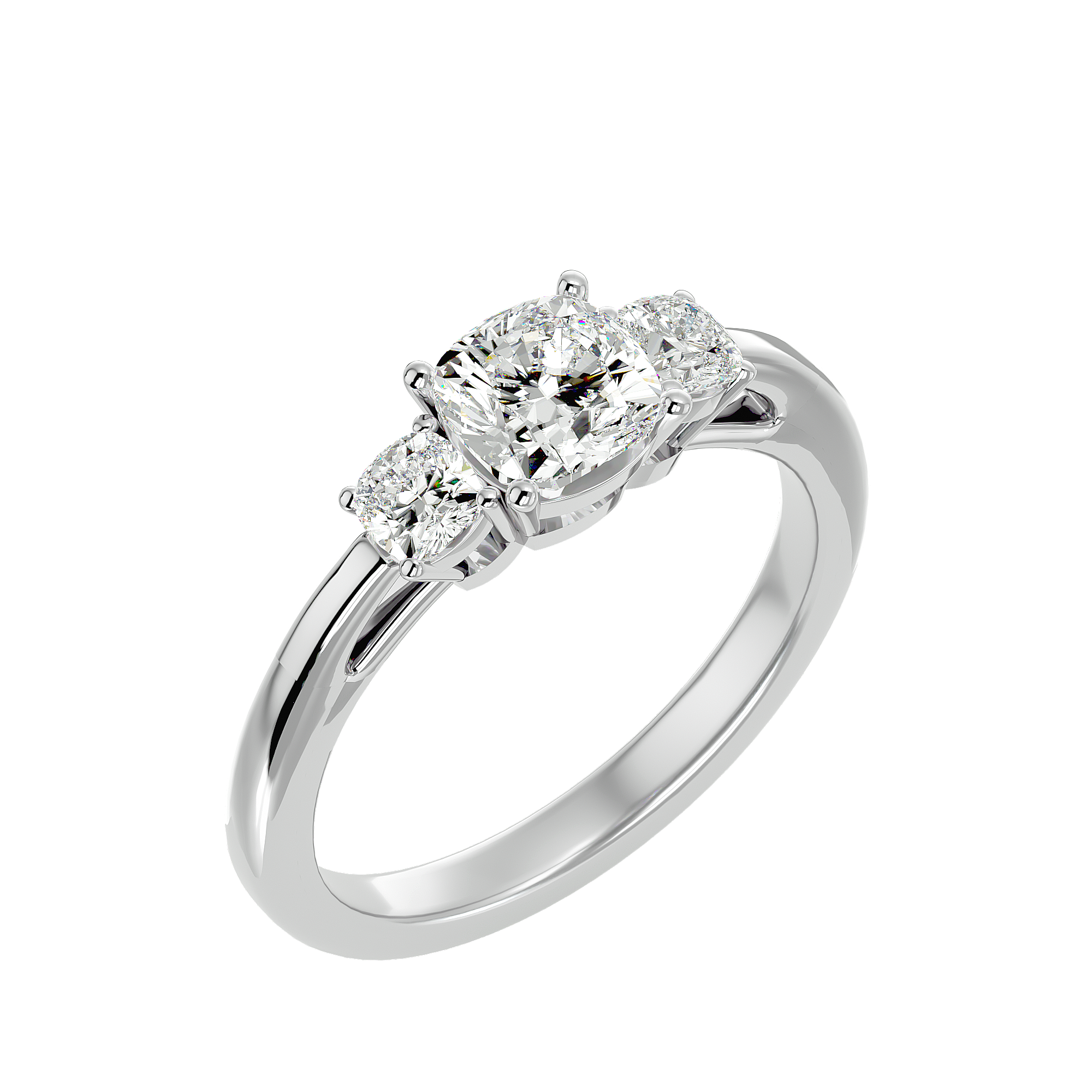 HOH Mirela Diamond Three Stone Ring