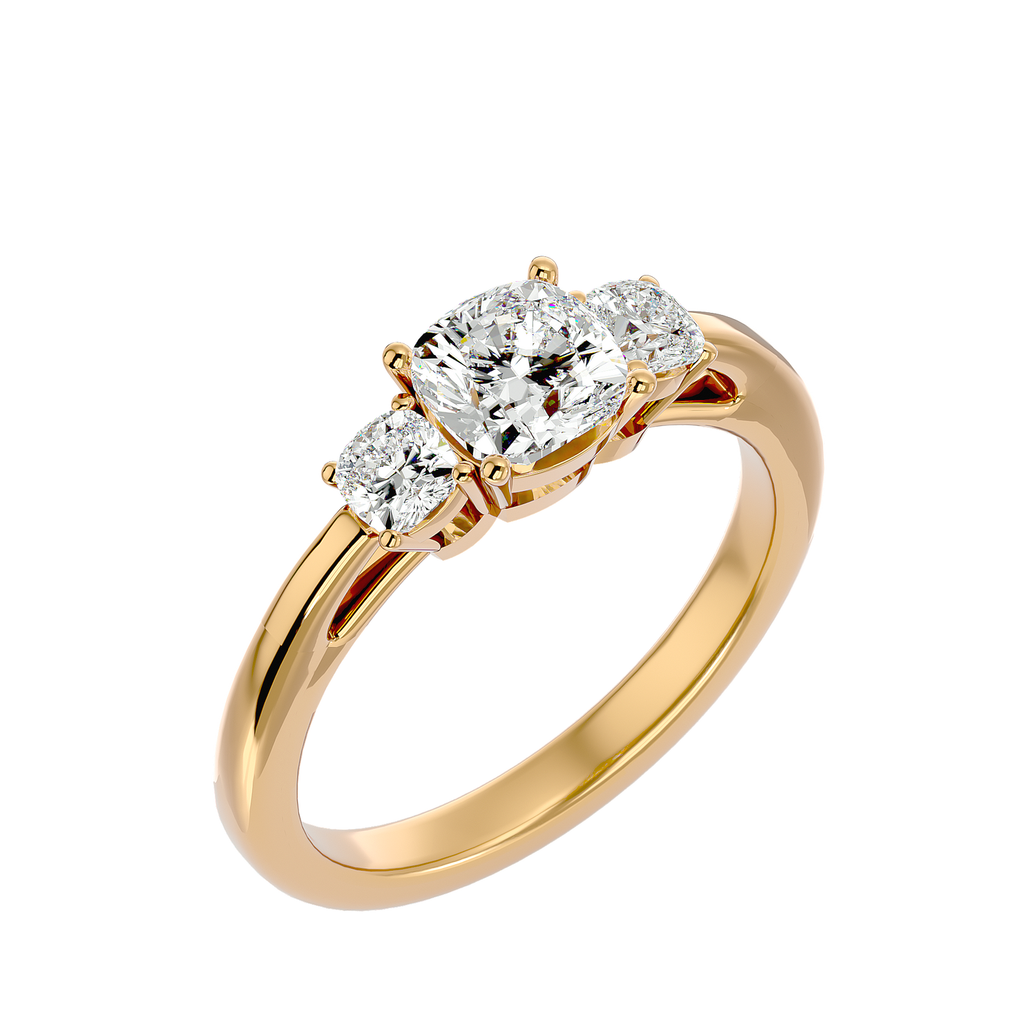 HOH Mirela Diamond Three Stone Ring