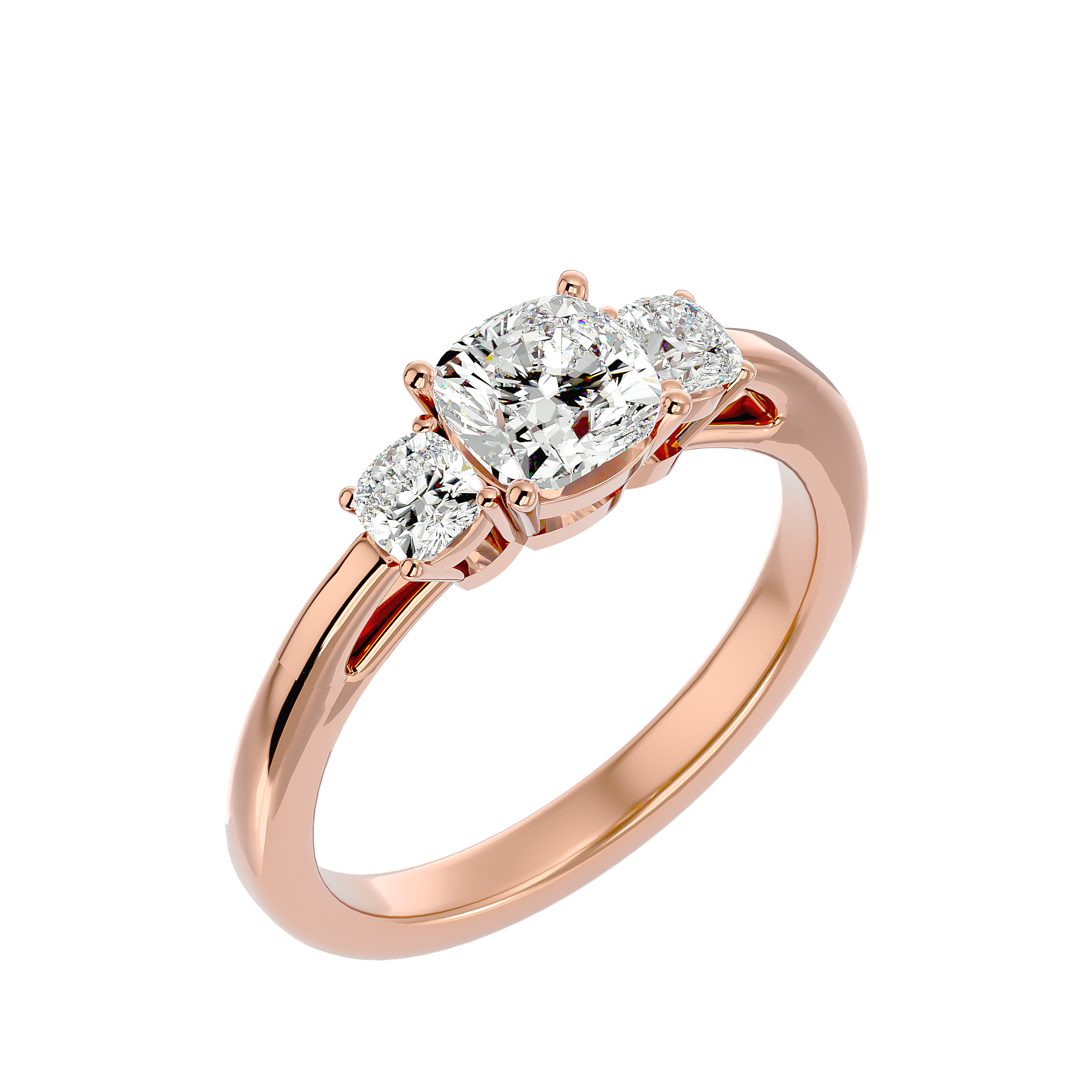 HOH Mirela Diamond Three Stone Ring