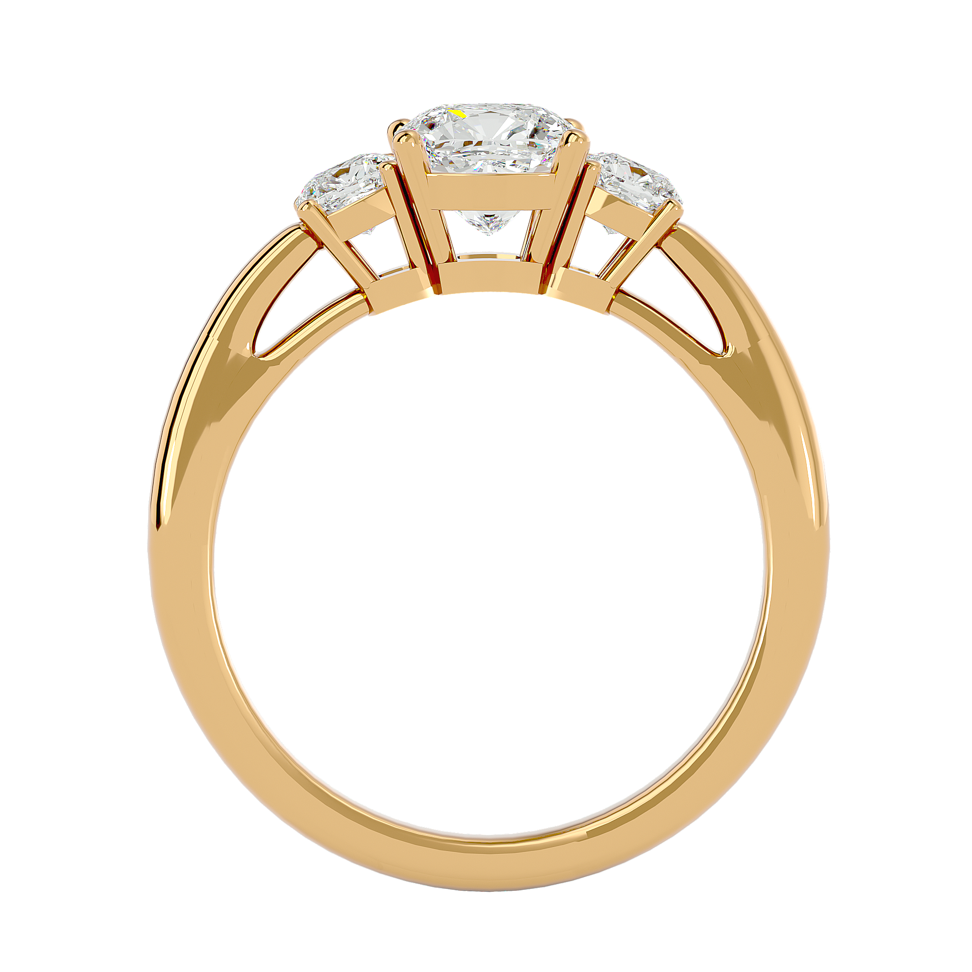 HOH Mirela Diamond Three Stone Ring