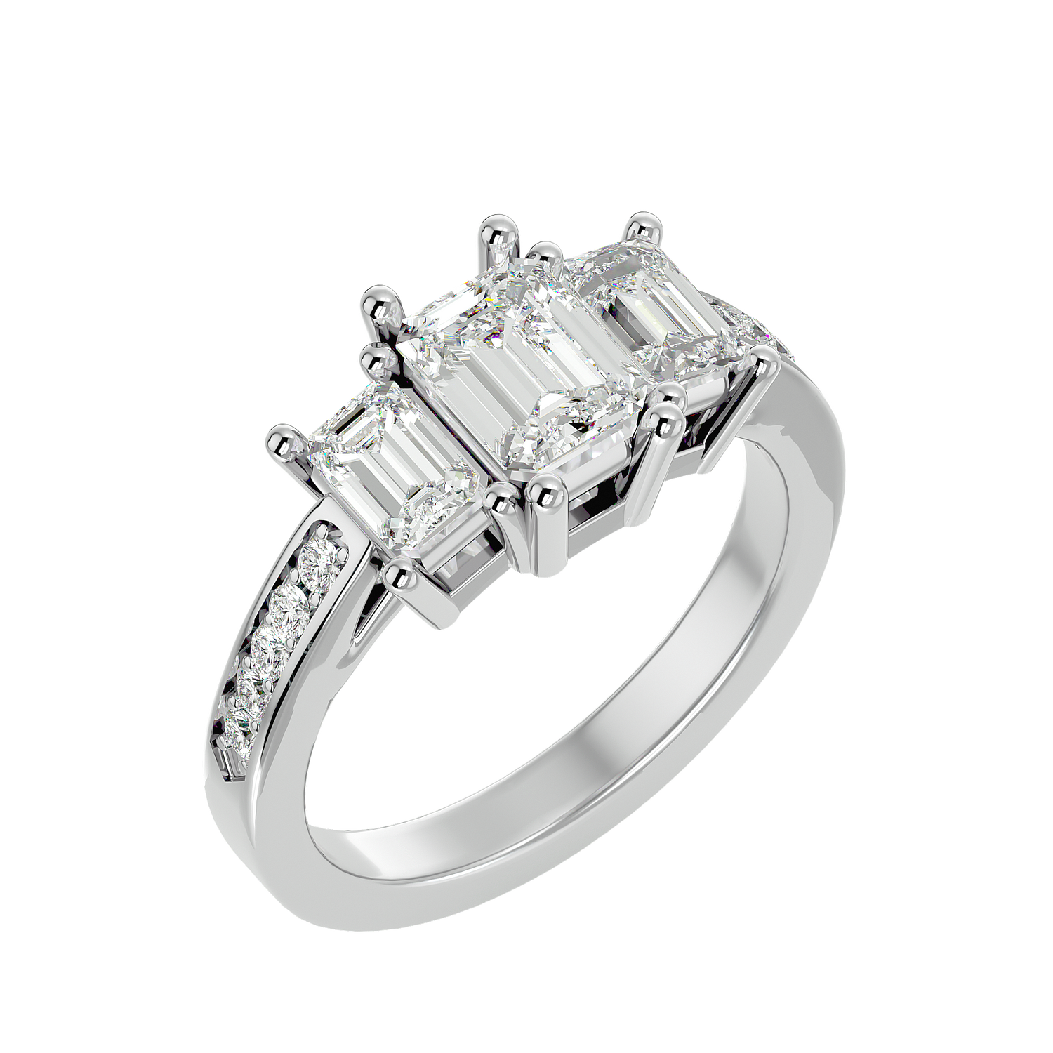 HOH Malaha Diamond Three Stone Ring