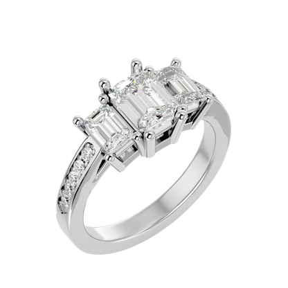 HOH Malaha Diamond Three Stone Ring