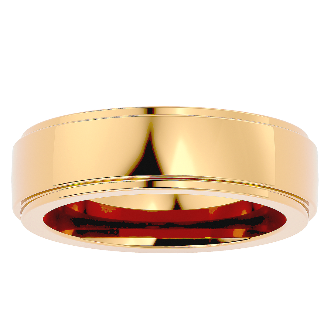 HOH Hugo Solid Gold  Mens Wedding Band