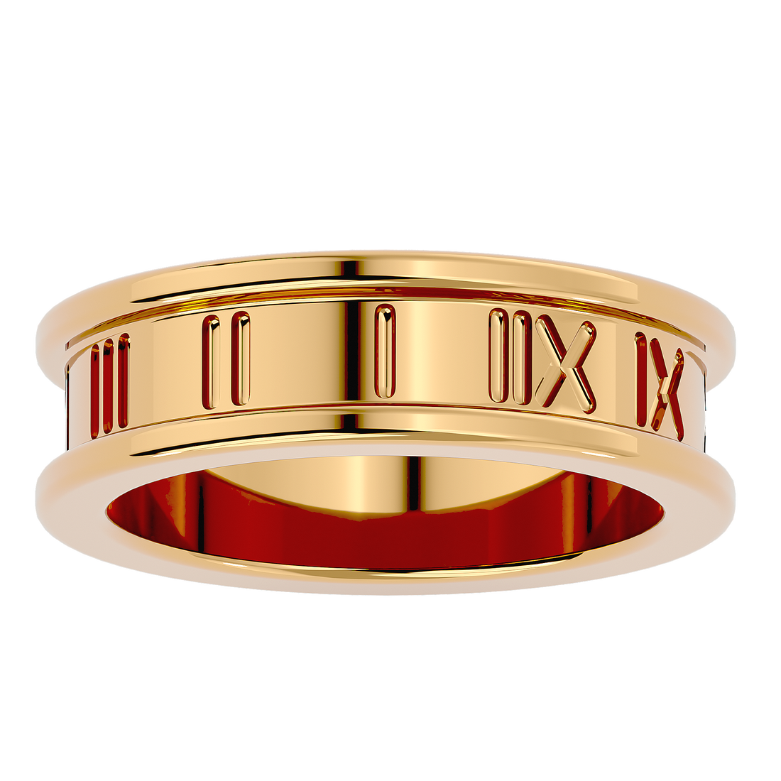 HOH Elias Solid Gold  Mens Wedding Band