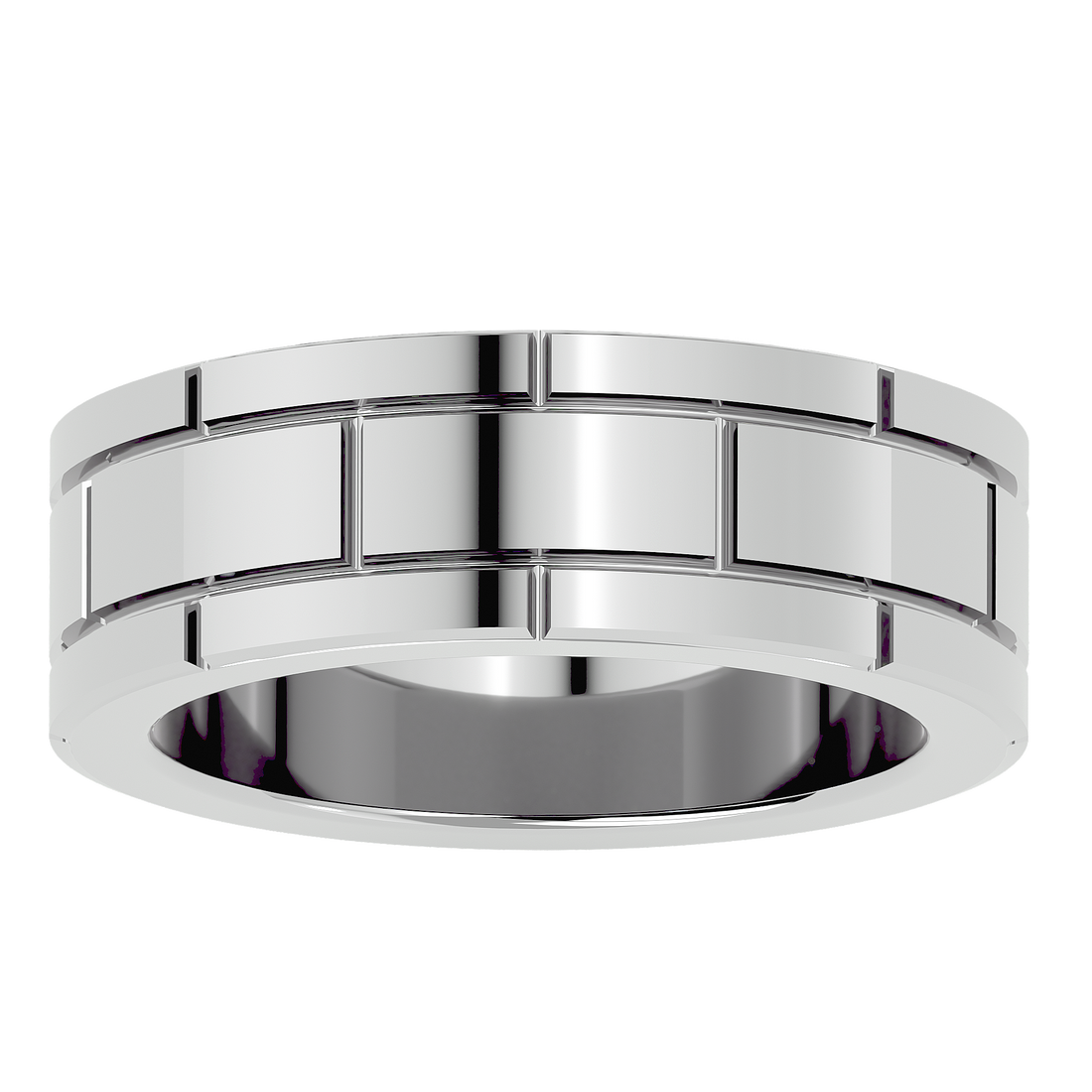 HOH Gabriel Solid Gold  Mens Wedding Band