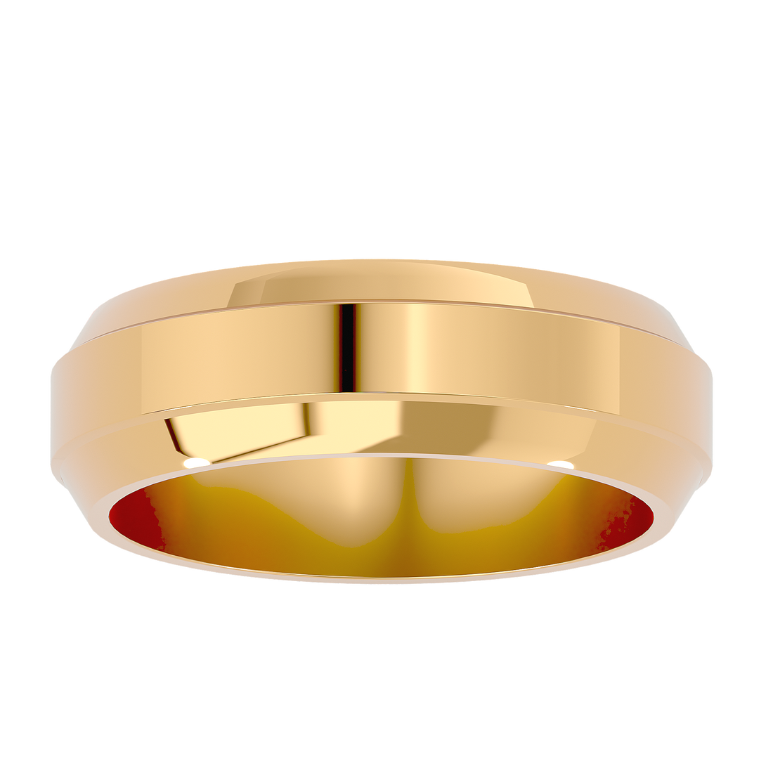HOH Hudson Solid Gold  Mens Wedding Band