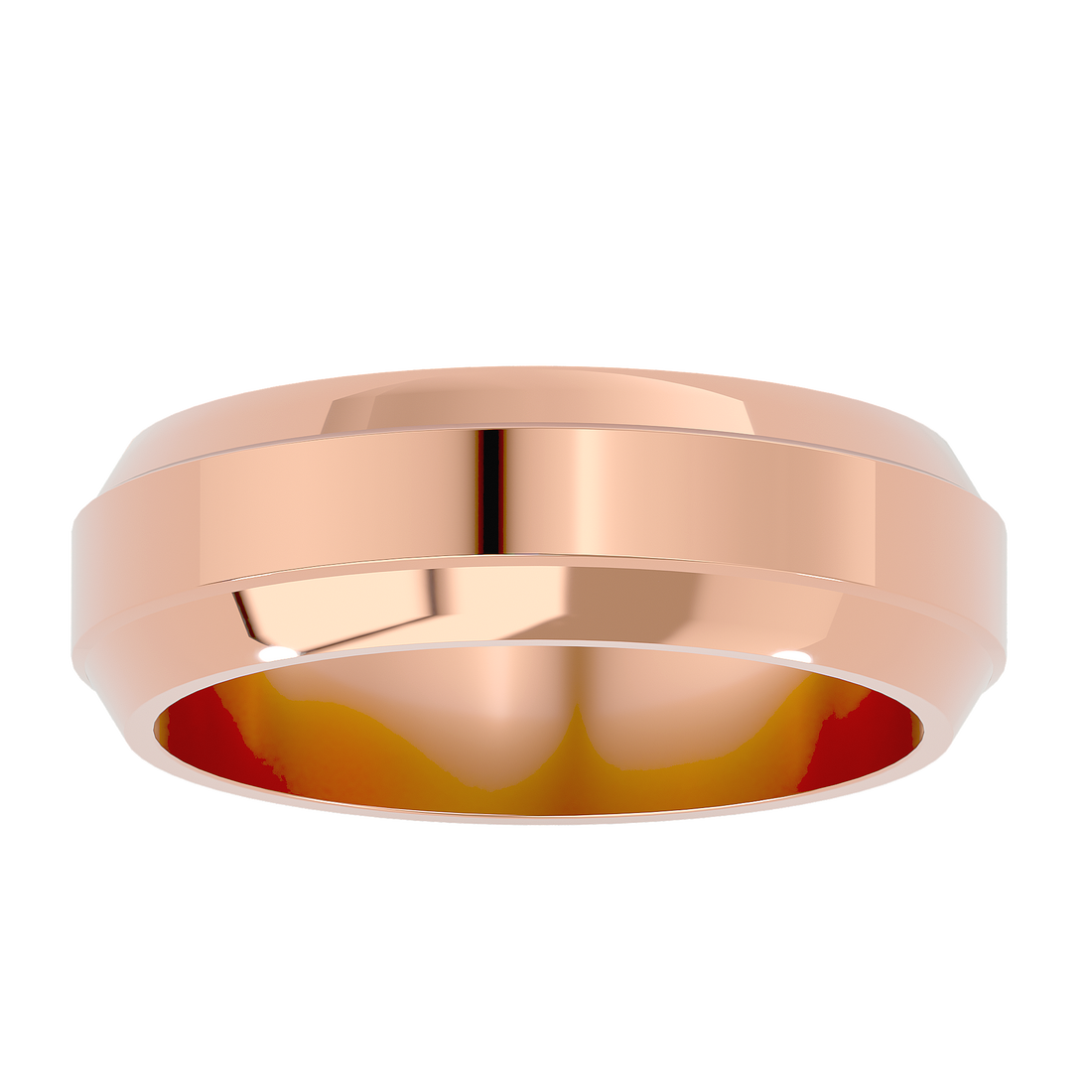 HOH Hudson Solid Gold  Mens Wedding Band
