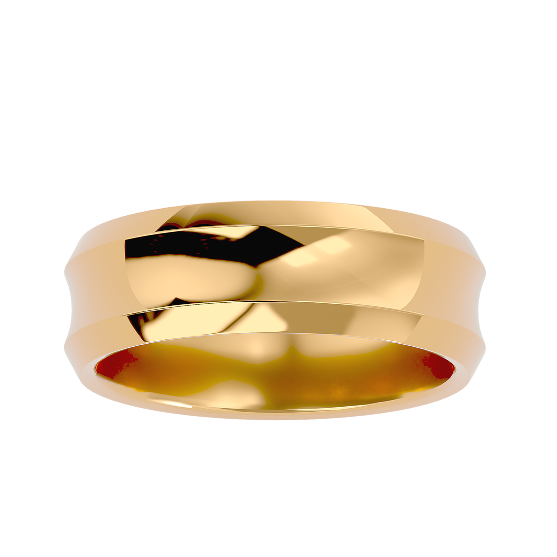 HOH Jose Solid Gold  Mens Wedding Band