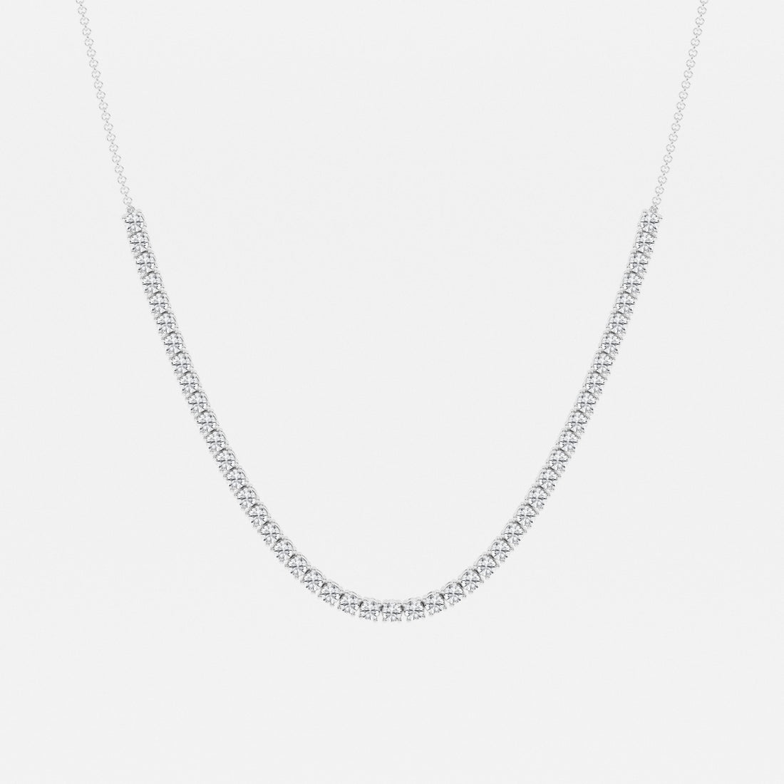 Samantha Adjustable Choker Tennis Necklace