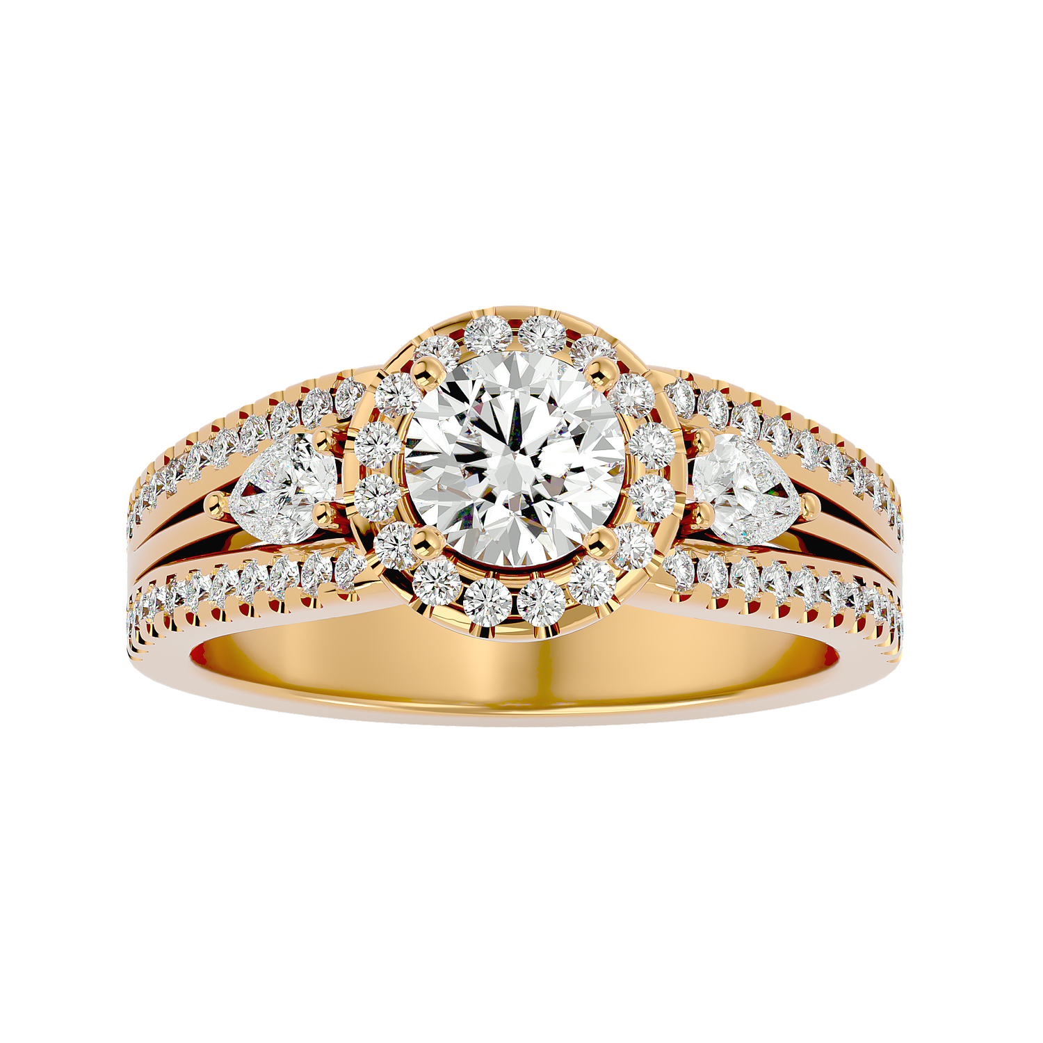 HOH Chloe Diamond Three Stone Ring