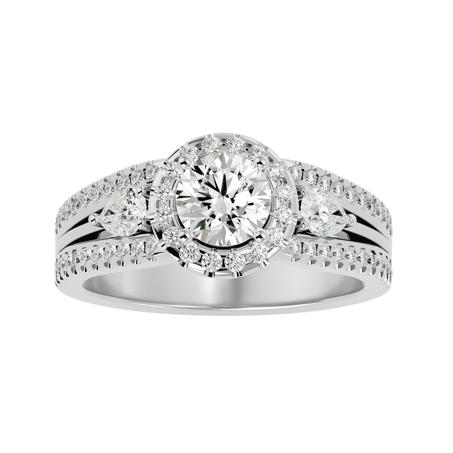 HOH Chloe Diamond Three Stone Ring