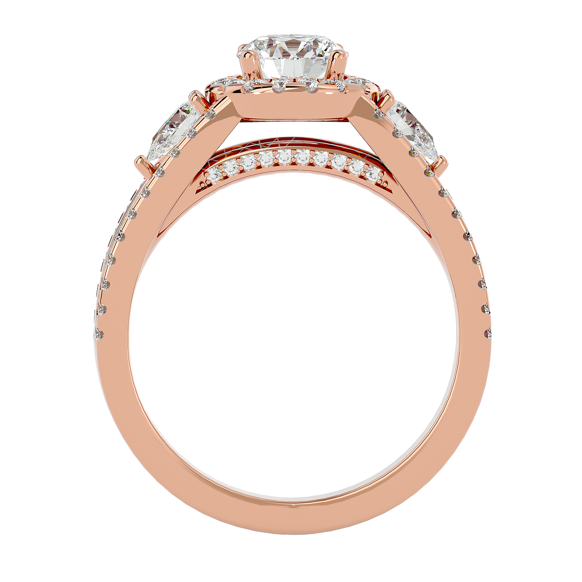 HOH Chloe Diamond Three Stone Ring