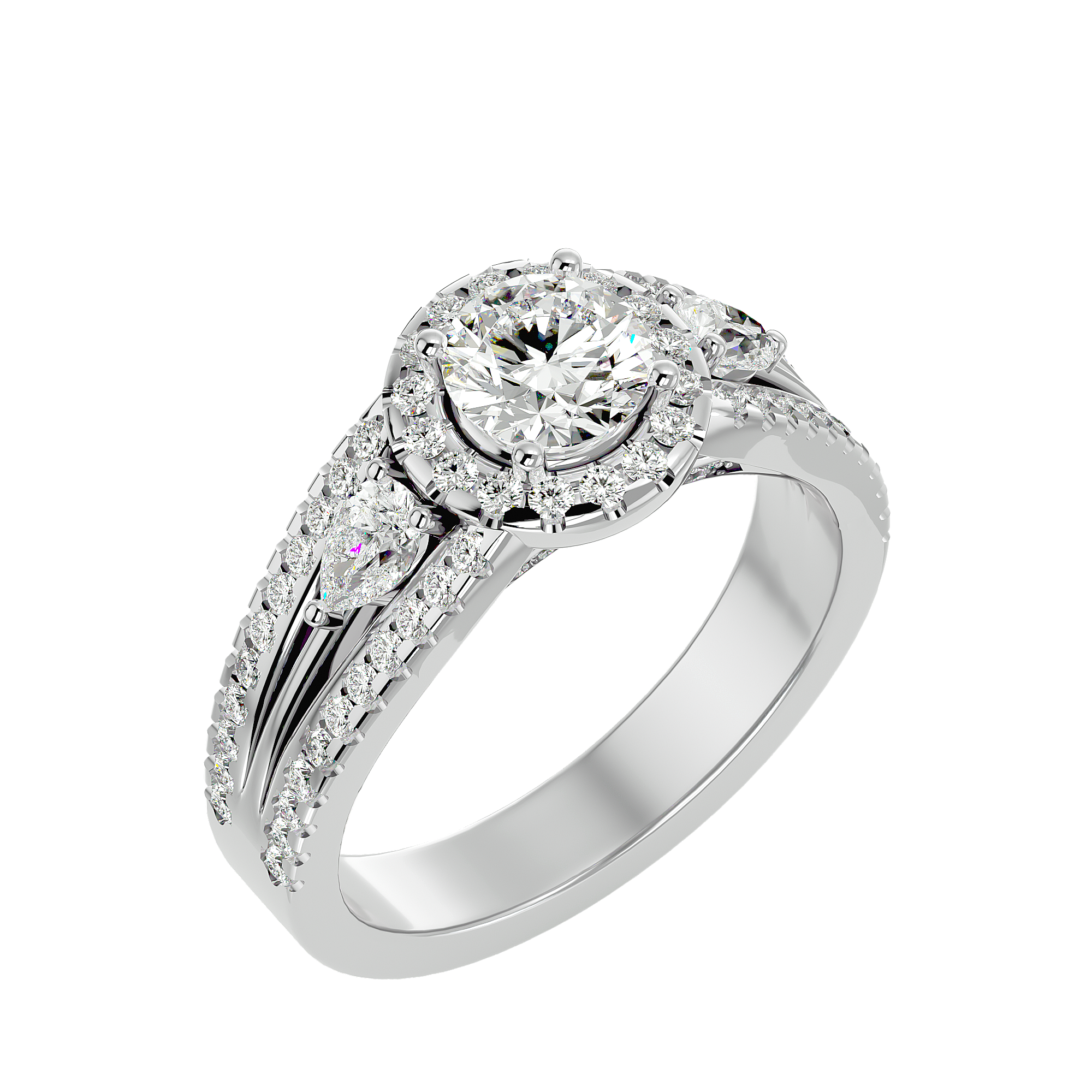 HOH Chloe Diamond Three Stone Ring